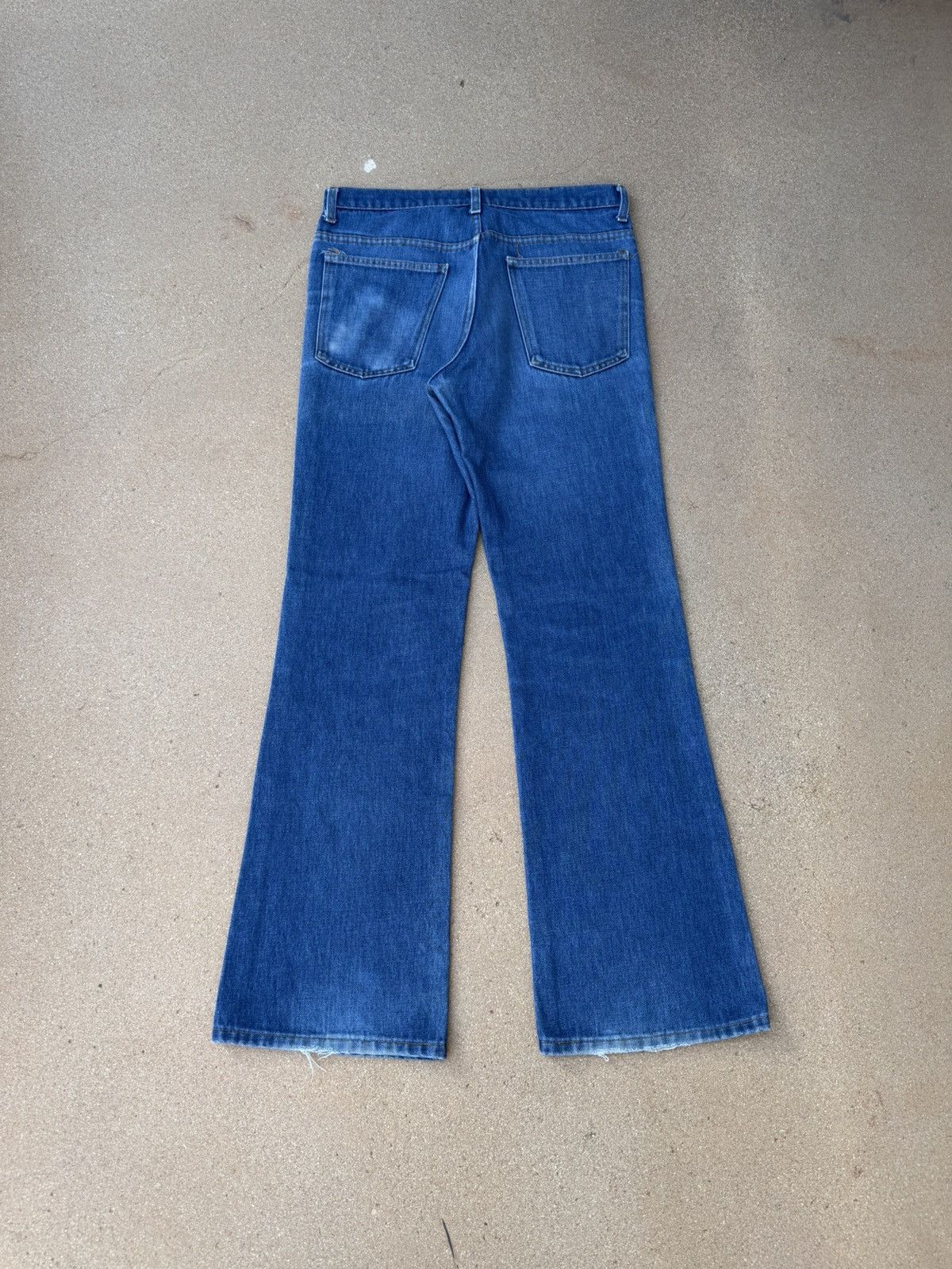 Other Vtg 80’s Plain Pocket Bootcut Flare Faded Denim Jeans 33x32 Size US 33 - 2 Thumbnail