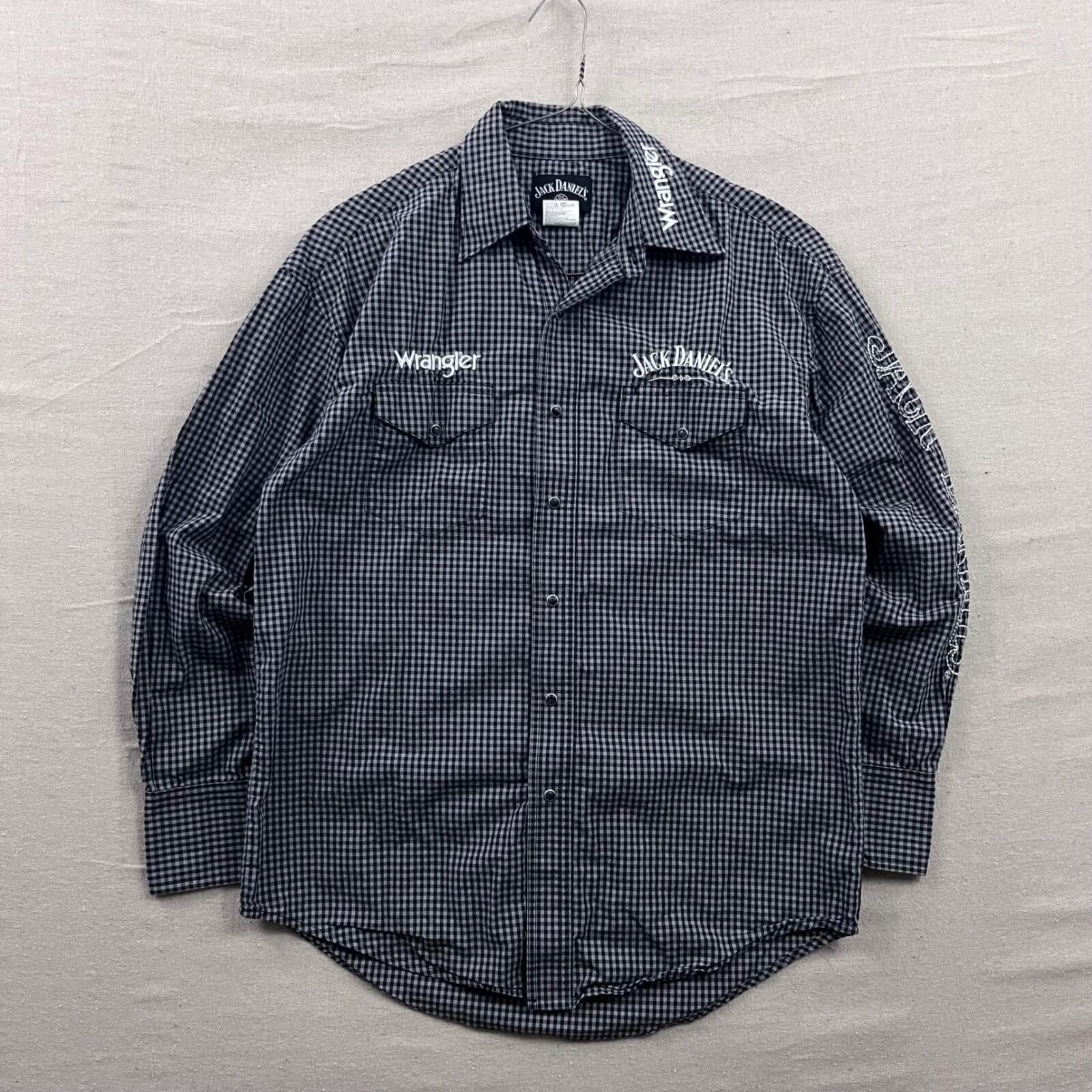 Other Wrangler Jack Daniels Western Snap Shirt Mens Medium Black W Size US M / EU 48-50 / 2 - 1 Thumbnail