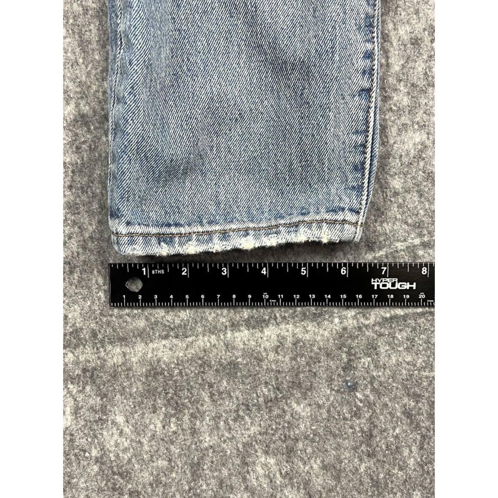 Levi's Levi's 501 CT Jeans Mens/Womens Distressed Blue Denim 28x32 Regular Fit Tapered Short/Medium Rise Low Rise 8-10in Belt Loops 5-Pocket Size 28" / US 6 / IT 42 - 3 Thumbnail
