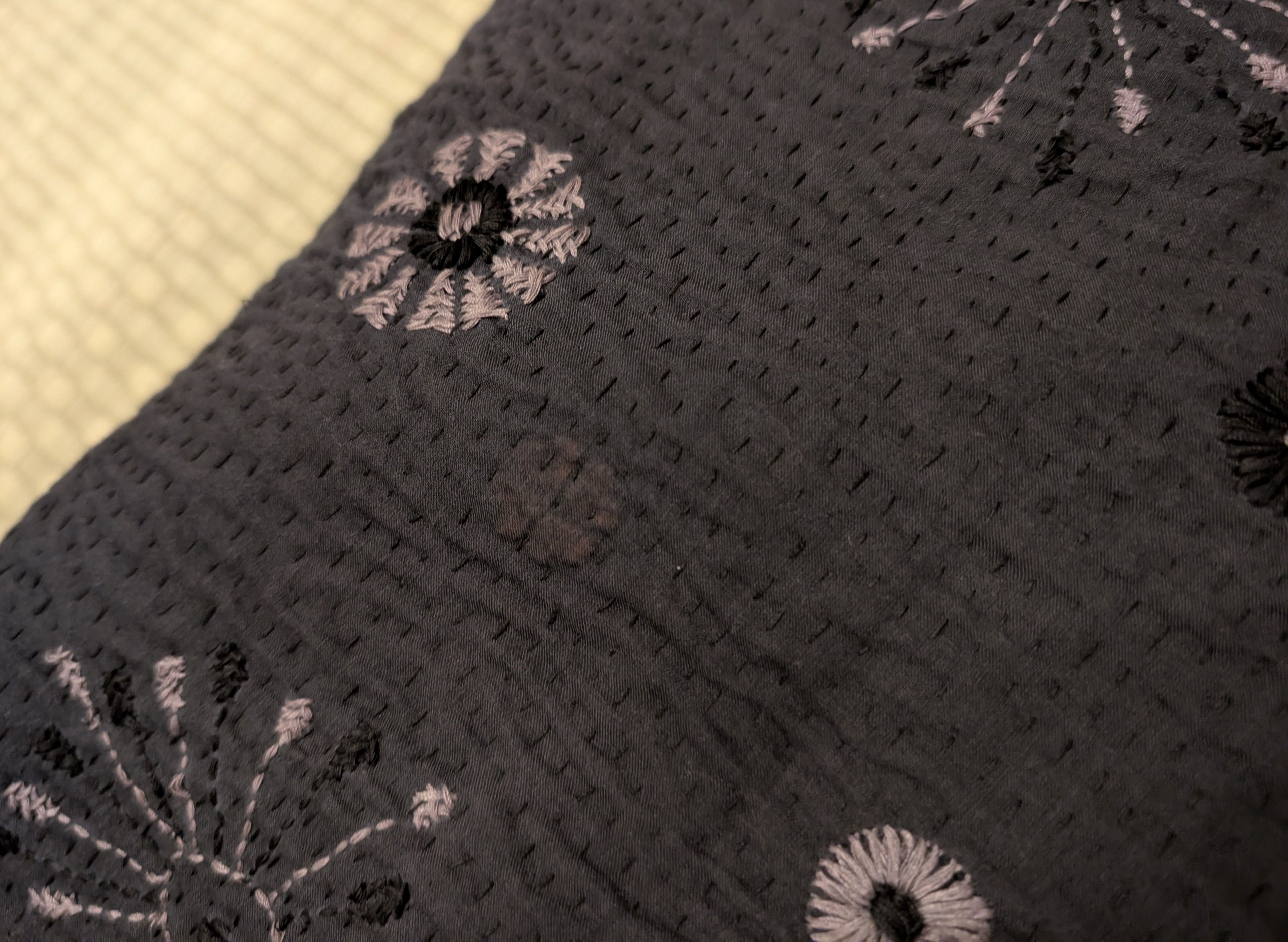 Other Mieko Mintz Ombre Sun Fireworks Kantha Double Collar Poncho Size ONE SIZE - 6 Thumbnail