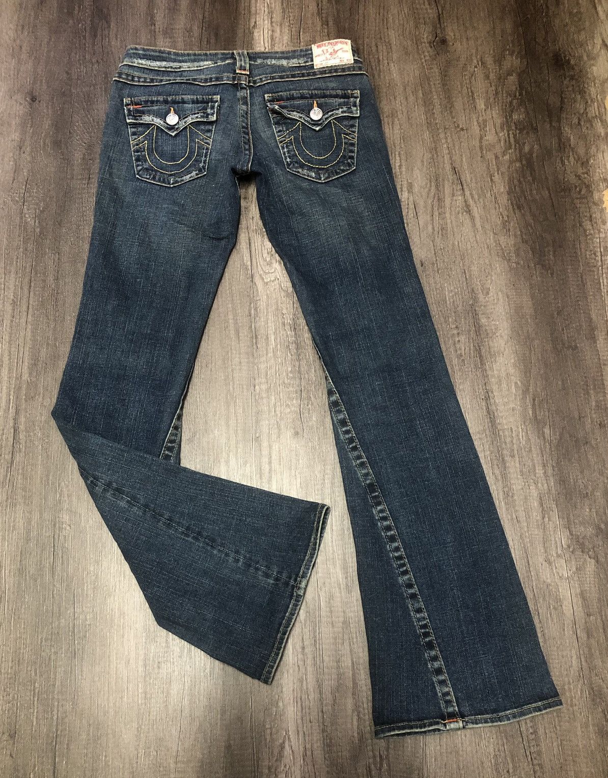 Japanese Brand TRUE RELIGION FLARED JEANS Size 30" / US 8 / IT 44 - 4 Thumbnail
