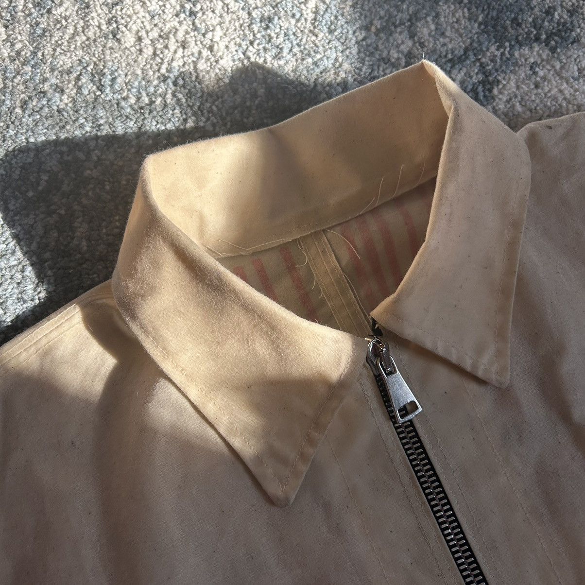Handmade 1 of 1 MONOLiTH GORE HANDPAiNTED WAXED COTTON CANVAS JACKET Size US L / EU 52-54 / 3 - 9 Thumbnail