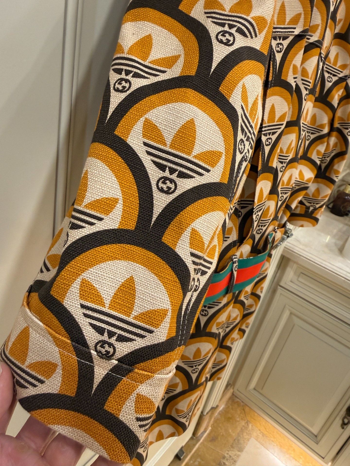 Gucci Gucci x Adidas Canvas Print Jacket Size US M / EU 48-50 / 2 - 6 Thumbnail