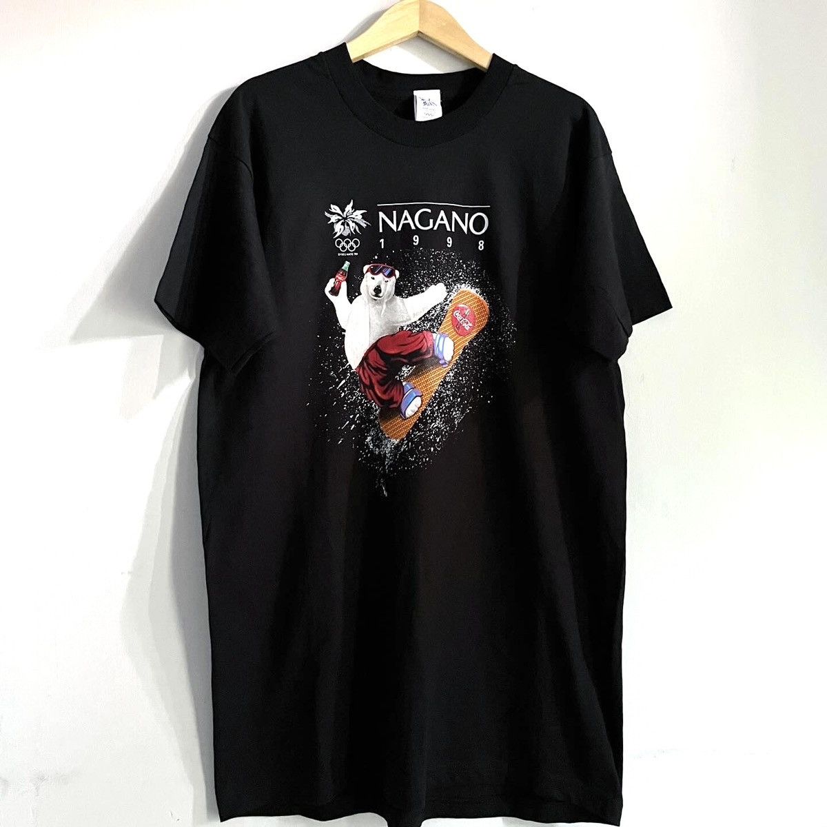 Mizuno × USA Olympics × Vintage Vintage Olympics Nagano 1998 Big Logo Tshirt Size US L / EU 52-54 / 3 - 1 Thumbnail
