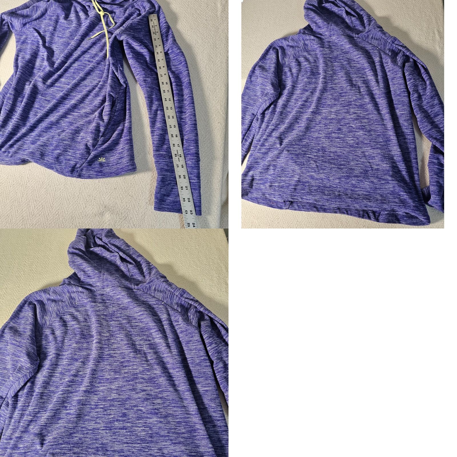 Vintage Women’s Hoodie Lukas Hoodie Heather Royal Blue Pullover Size L Size L / US 10 / IT 46 - 9 Thumbnail
