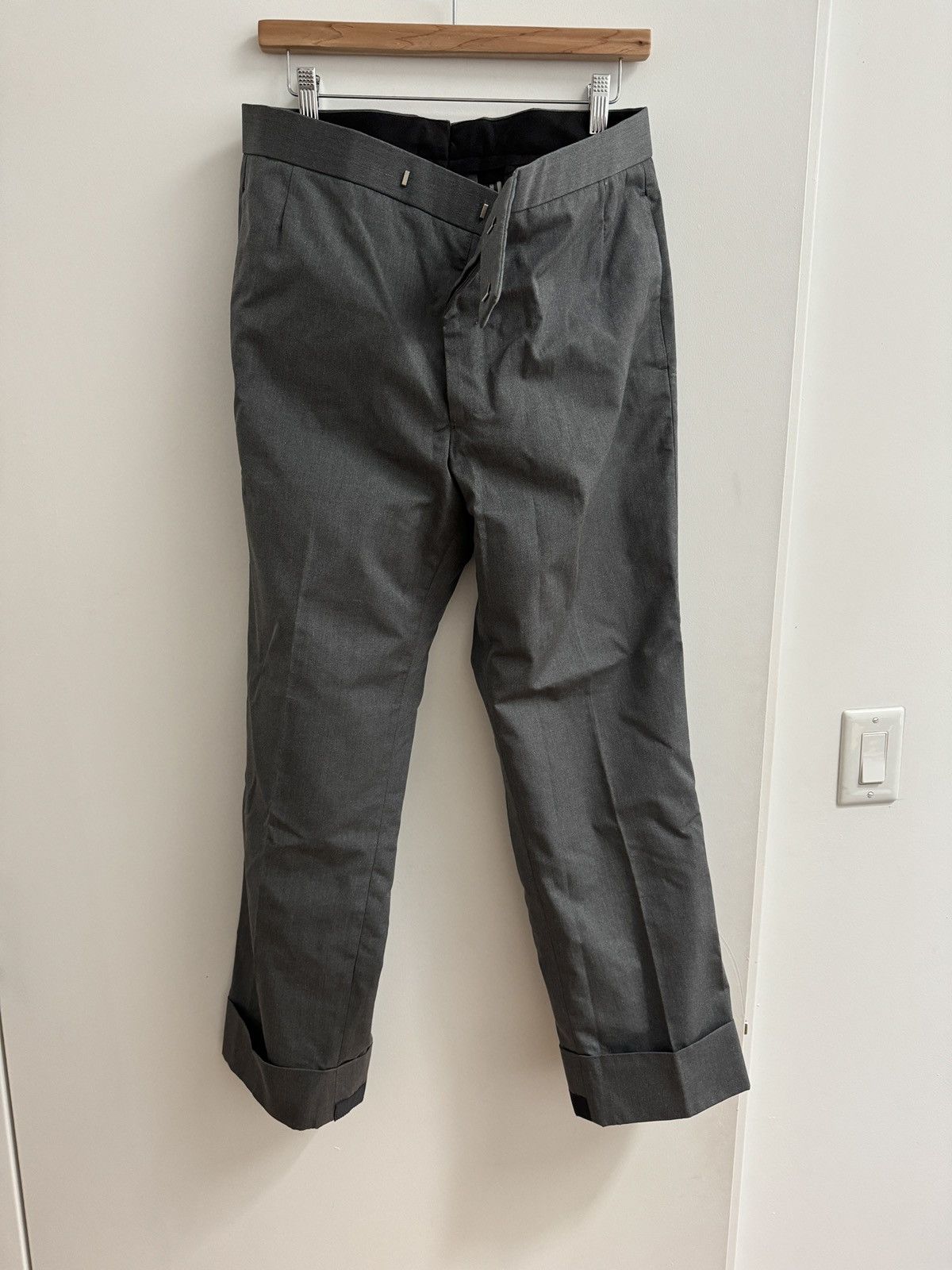 Thom Browne TYPEWRITER CLOTH CLASSIC TROUSER size 2