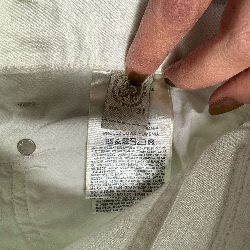 Diesel NWT New $198 Diesel Belthy Ankle White Jeans Size 31 Size 31" - 8 Thumbnail
