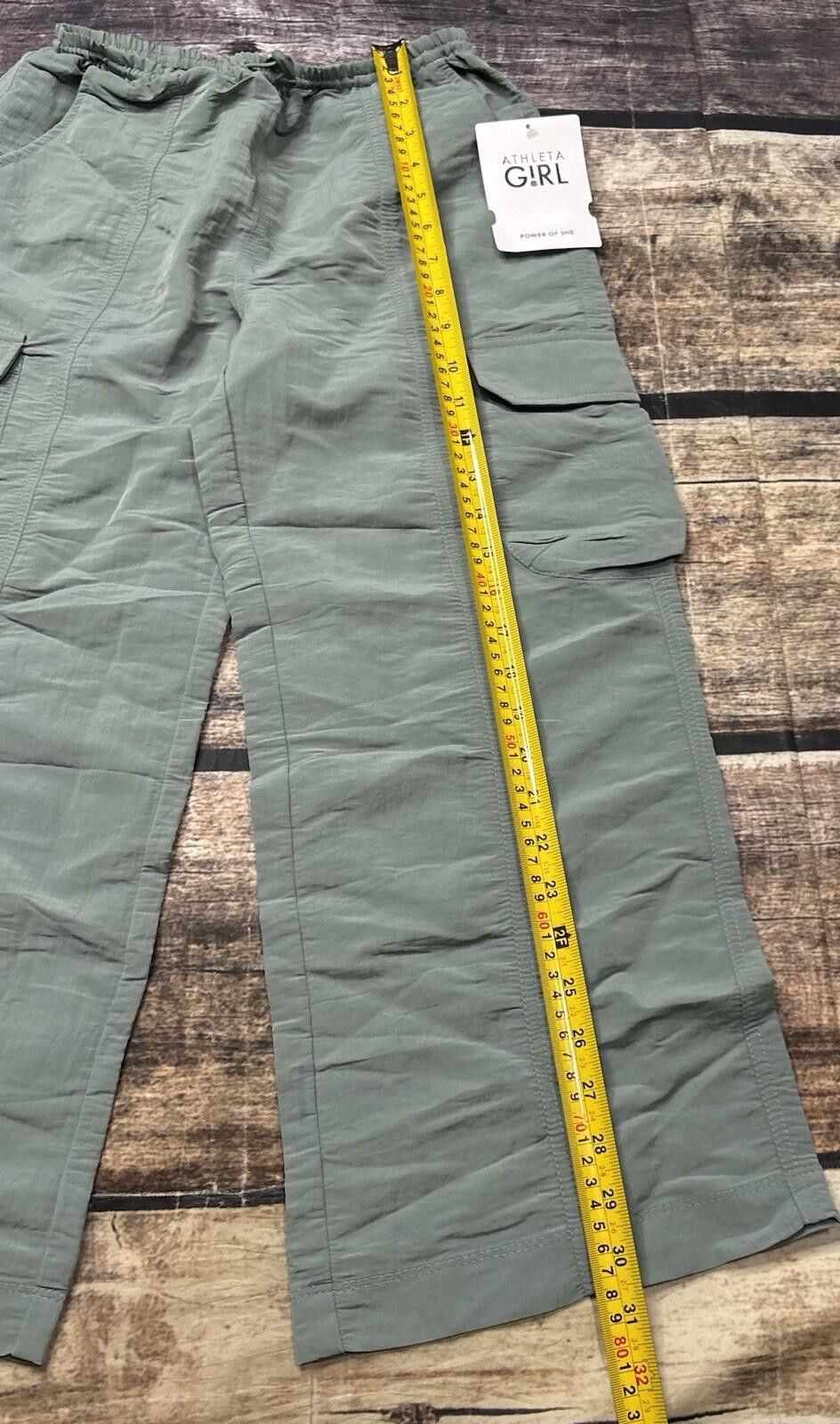 Other Athleta Girl Pants Girls Small 7 Woven Wide Leg Cargo Nylon Size ONE SIZE - 8 Thumbnail