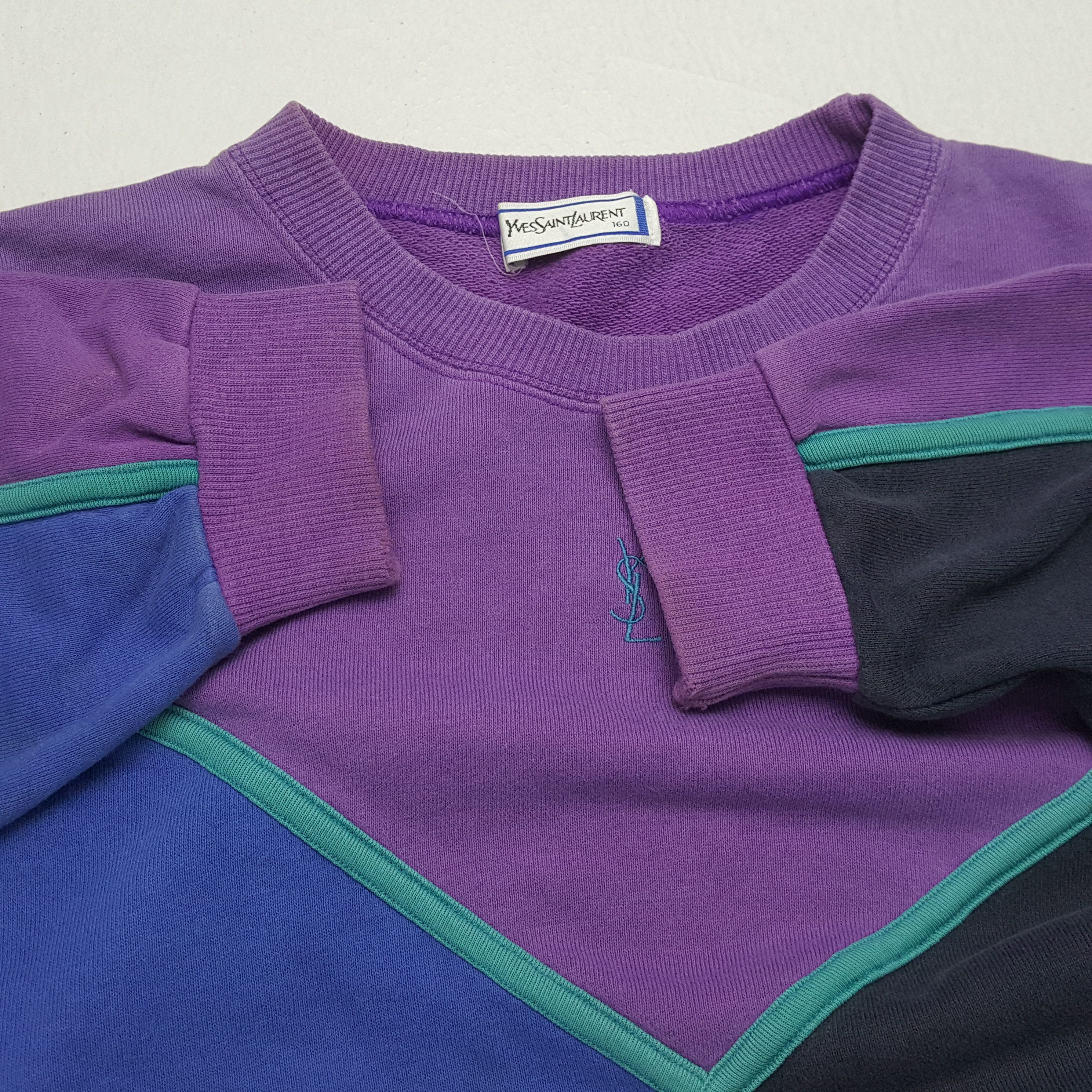 Vintage × Yves Saint Laurent YVES SAINT LAURENT Rare Design Fashion Style Sweatshirt Size US L / EU 52-54 / 3 - 9 Thumbnail