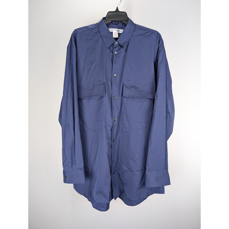 Comme des Garcons SHIRT o1rshd1 Button Shirt in Navy Blue Size US XL / EU 56 / 4 - 1 Thumbnail