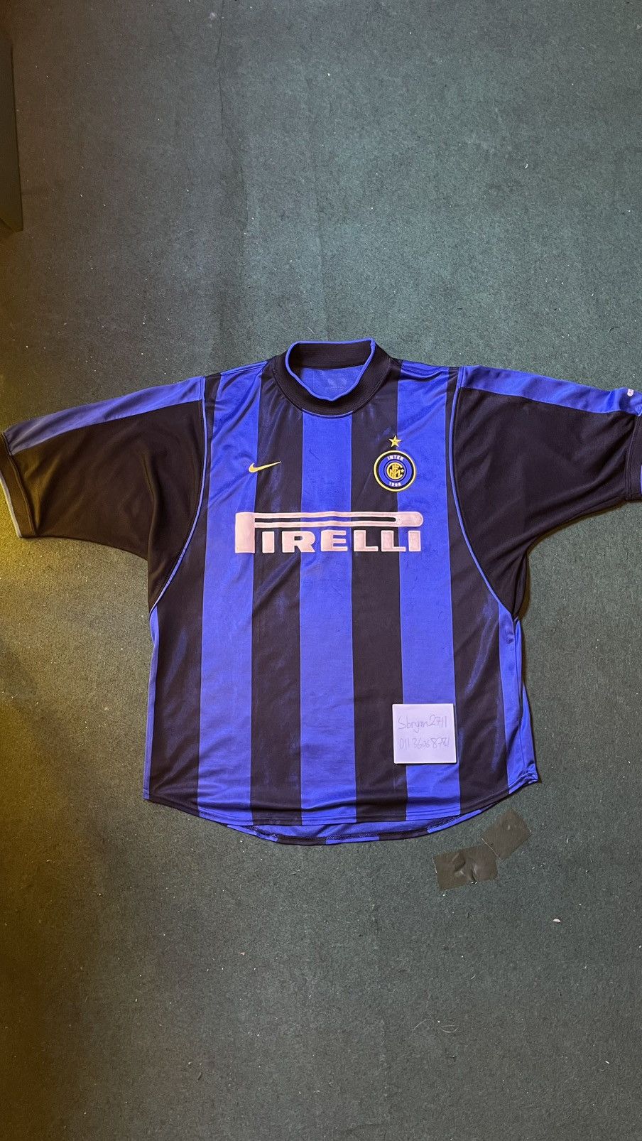 Nike 2000 - 01 Inter Milan Home Jersey Size US L / EU 52-54 / 3 - 1 Thumbnail