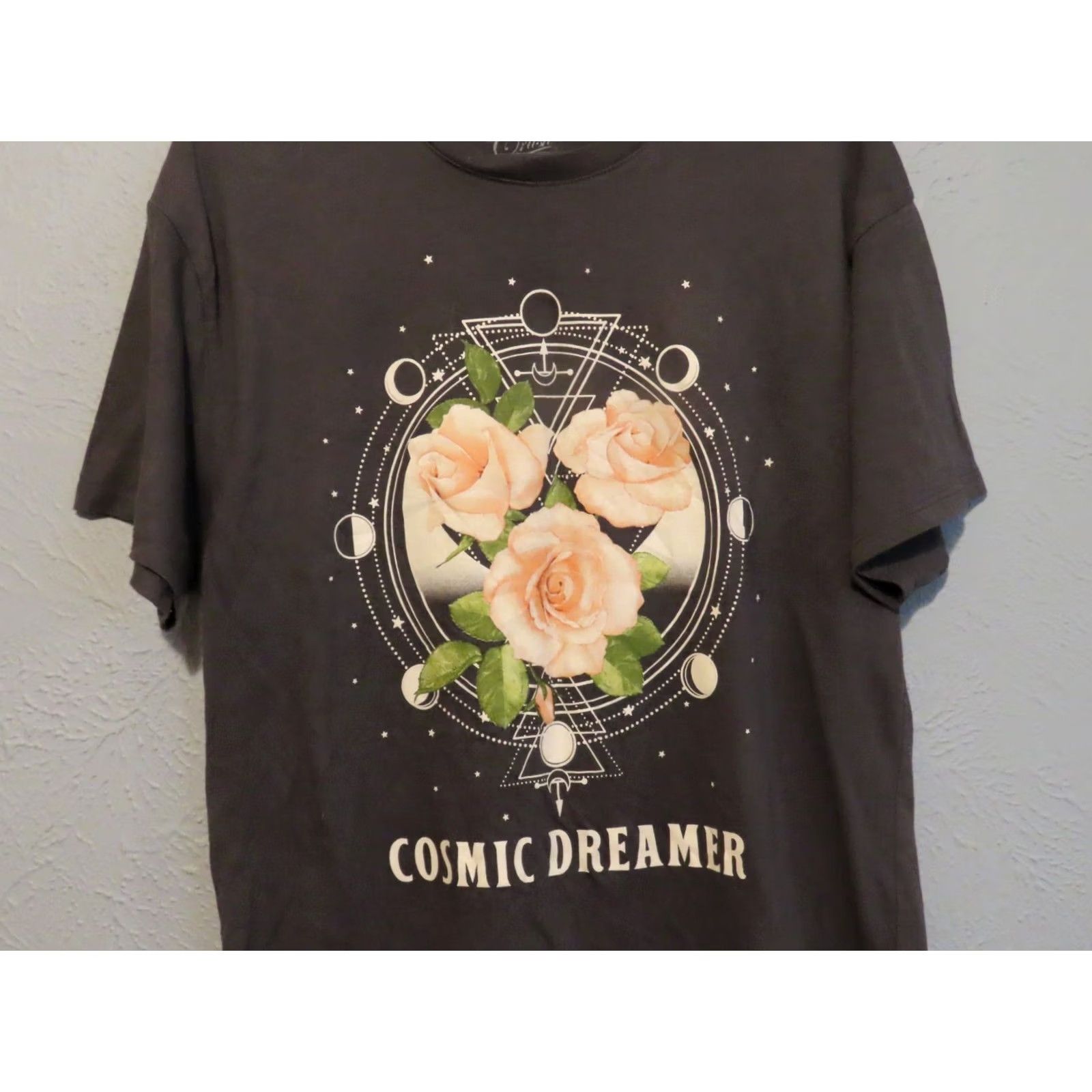 Vintage Cold Crush Womens Gray Cosmic Dreamer Short Sleeve T-Shirt Medium Size M / US 6-8 / IT 42-44 - 3 Thumbnail