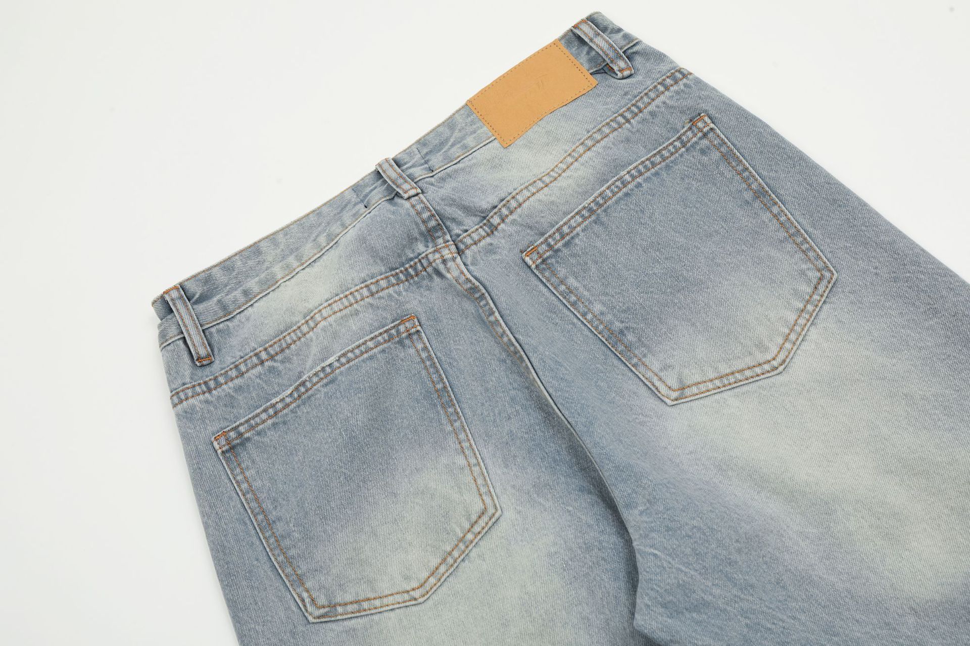 Japanese Brand × Vintage American retro distressed light blue straight cleanfit jeans Size US 32 / EU 48 - 5 Thumbnail
