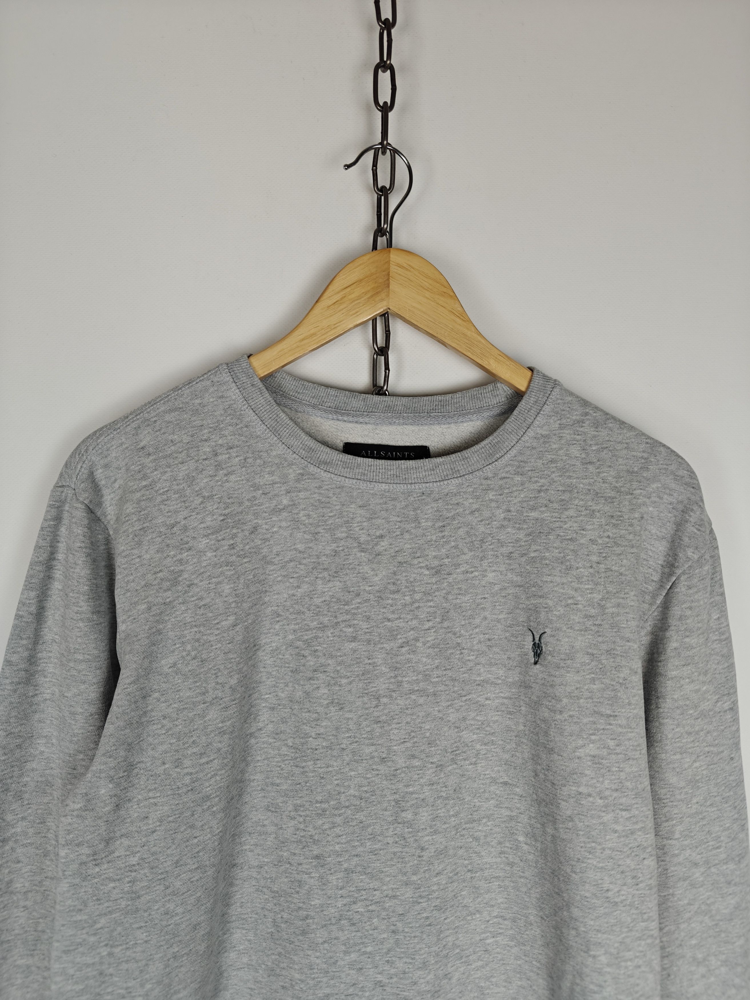 Allsaints Allsaints Sweatshirt Crewnceck Logo Gray size XS Fits M Size US M / EU 48-50 / 2 - 2 Thumbnail