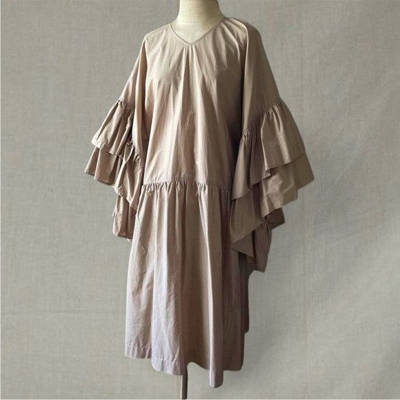 SOFIE D'HOORE Rare Sofie d’hoore oversized dress v neck ruffle sleeve Size M / US 6-8 / IT 42-44 - 1 Thumbnail