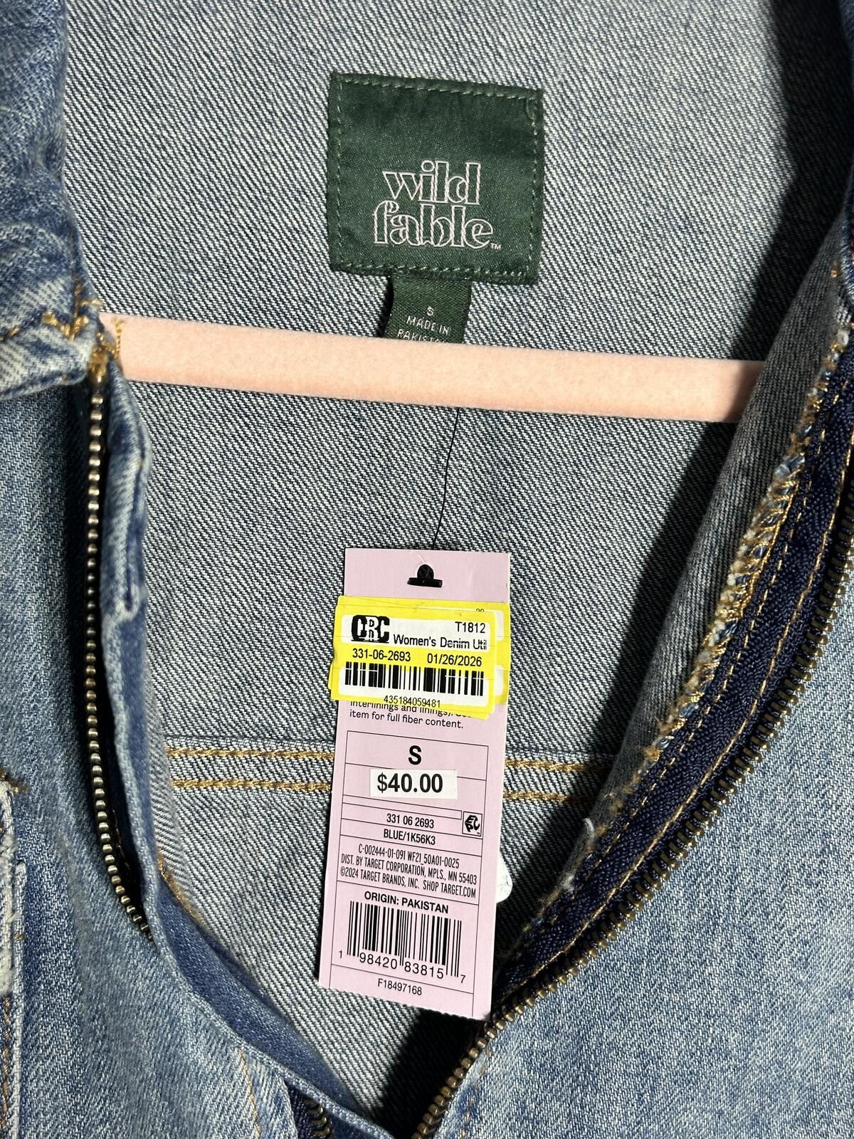 Other Wild Fable Light Blue Denim Jacket Size S Size S / US 4 / IT 40 - 4 Thumbnail