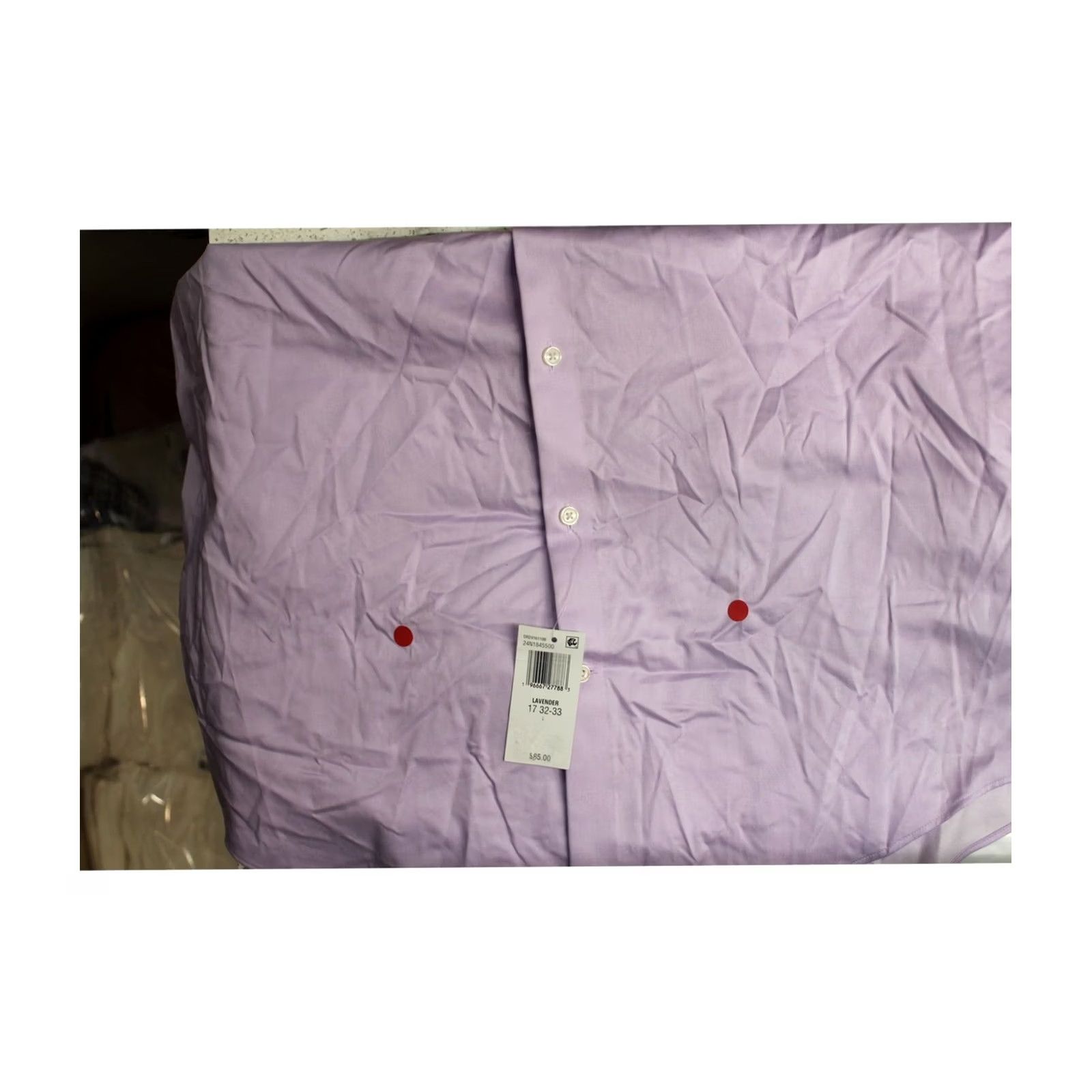 Tommy Hilfiger Tommy Hilfiger Mens Flex Stretch Button Down Dress Shirt purple 17 Neck Size 46R - 2 Thumbnail