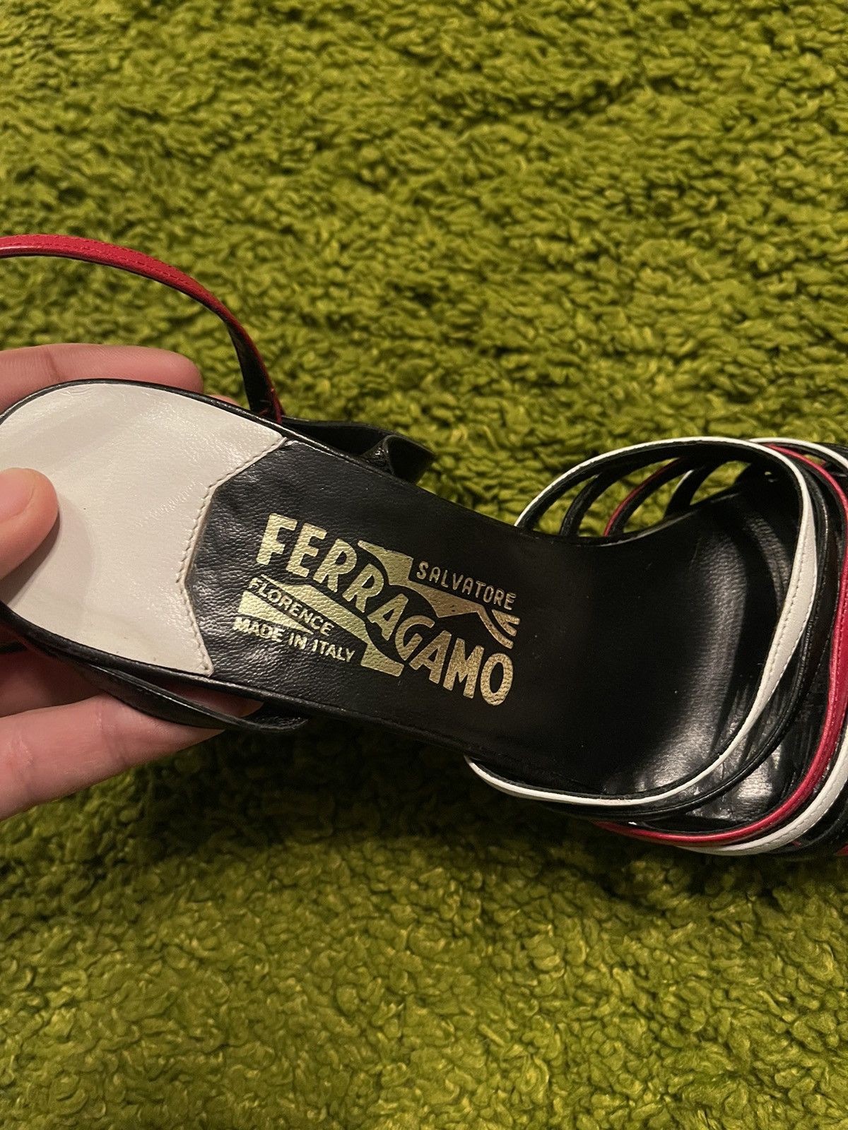 Designer × Salvatore Ferragamo Salvatore Ferragamo luxury real leather heels sandals Size US 8.5 / IT 38.5 - 5 Thumbnail