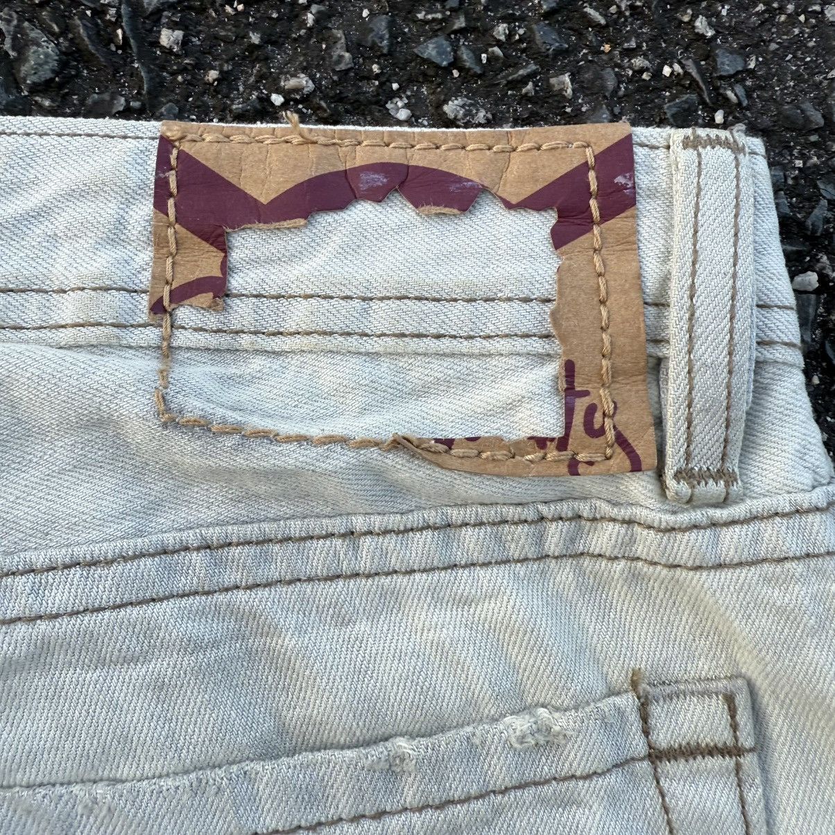 Cult Of Individuality VTG FLARE CULT OF INDUALITY WHITE YELLO JEAN DENIM PANTS Size US 33 - 13 Thumbnail