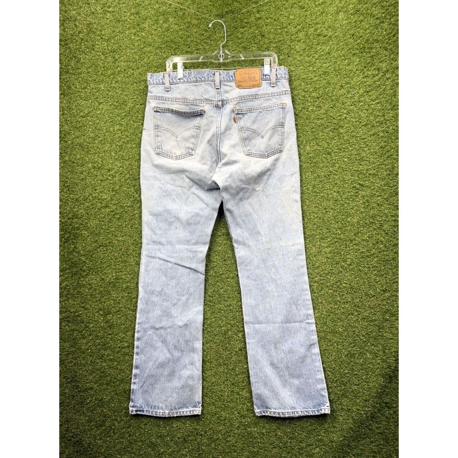 Levi's Levi's 517 Jeans Bootcut Mens 36x33 Blue Denim 5-Pocket USA Vintage Made in USA 1995 Faded Shirt? Size US 36 / EU 52 - 2 Thumbnail