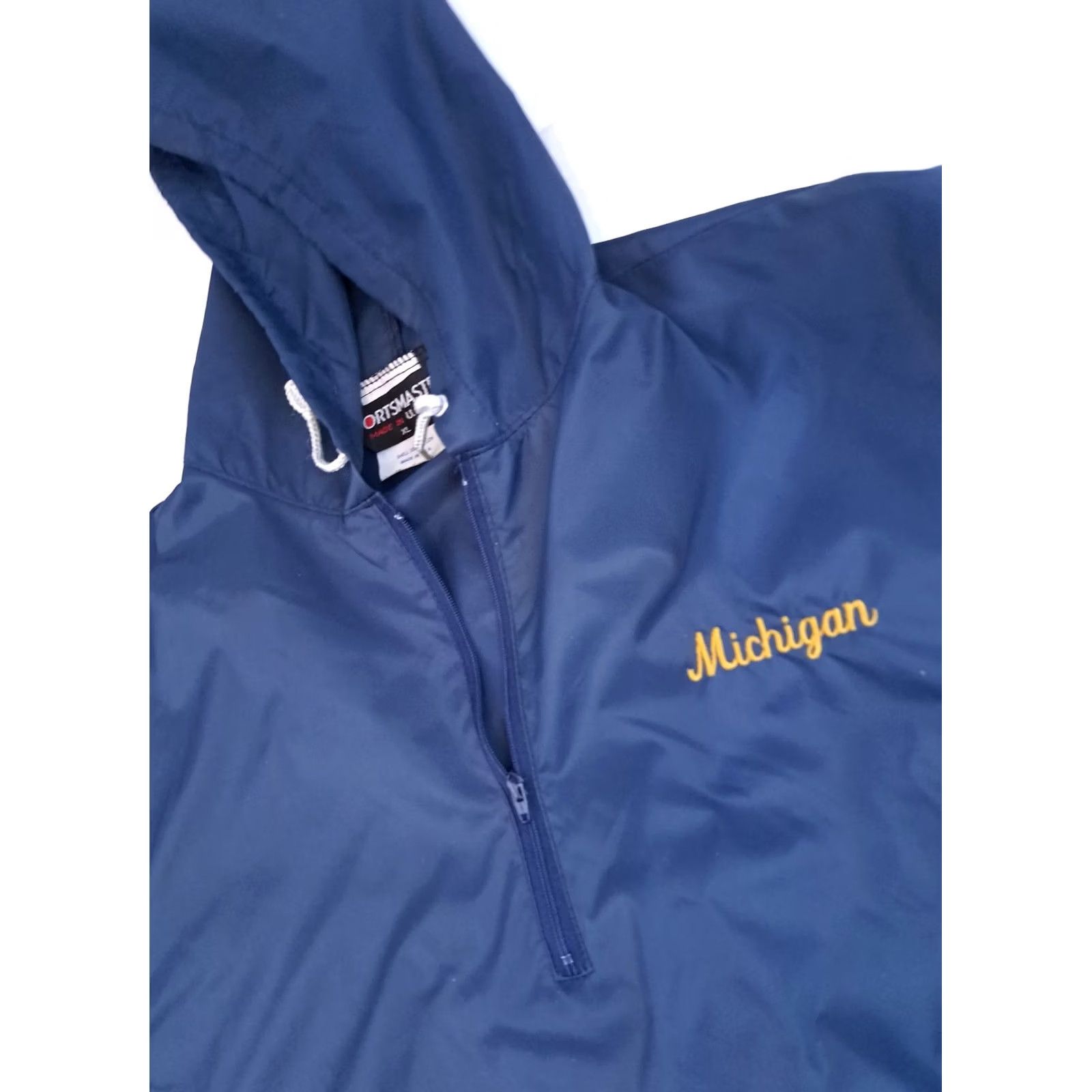 Vintage VINTAGE Sportsmaster Jacket Windbreaker 1/4 Zip Nylon Blue 90s USA Unisex Adults XL Size US XL / EU 56 / 4 - 2 Thumbnail