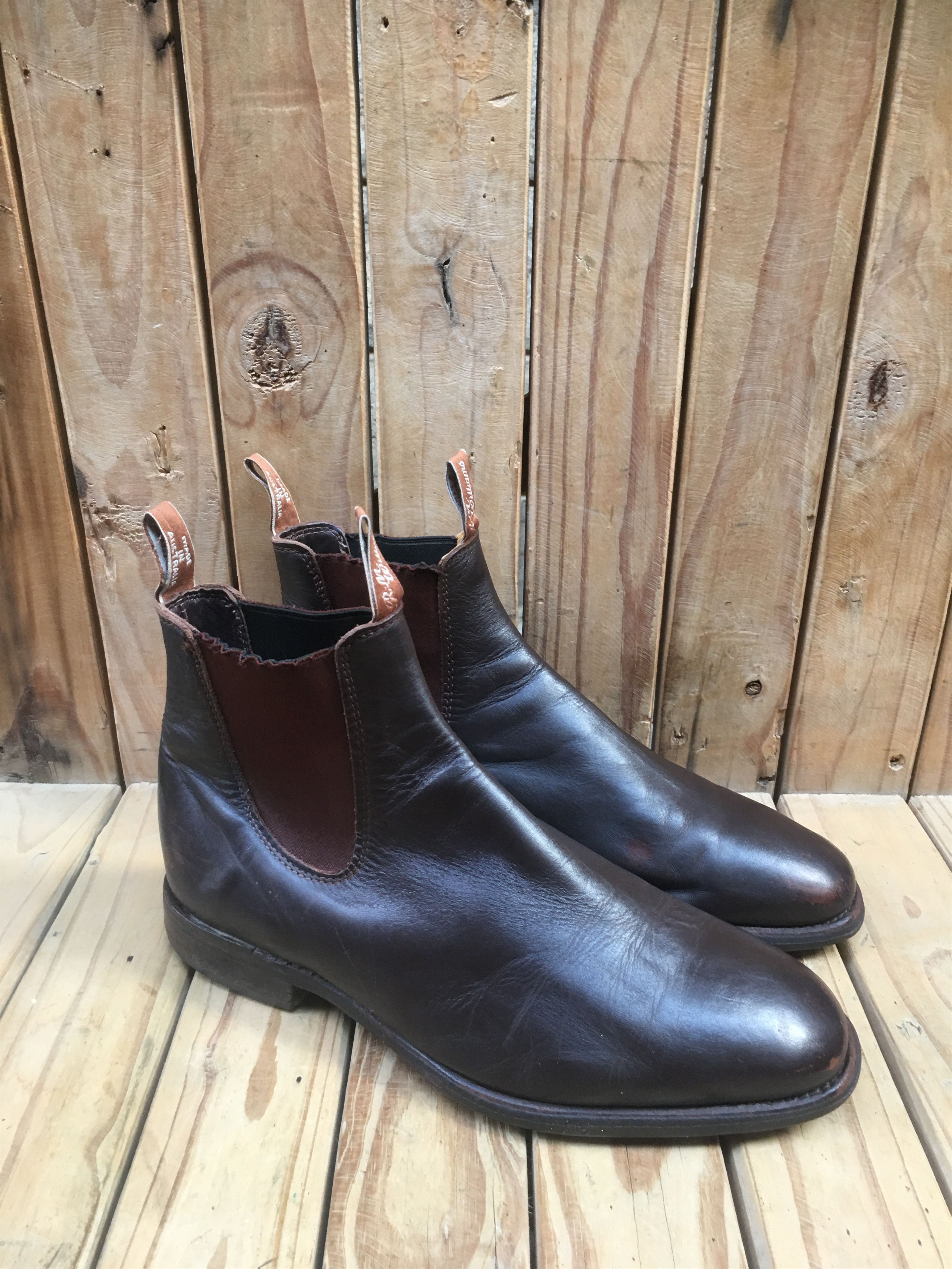 R.M. Williams RM Williams Brown Leather Boots Sz Uk 9.5 H USA 10.5 Size US 10.5 / EU 43-44 - 7 Thumbnail