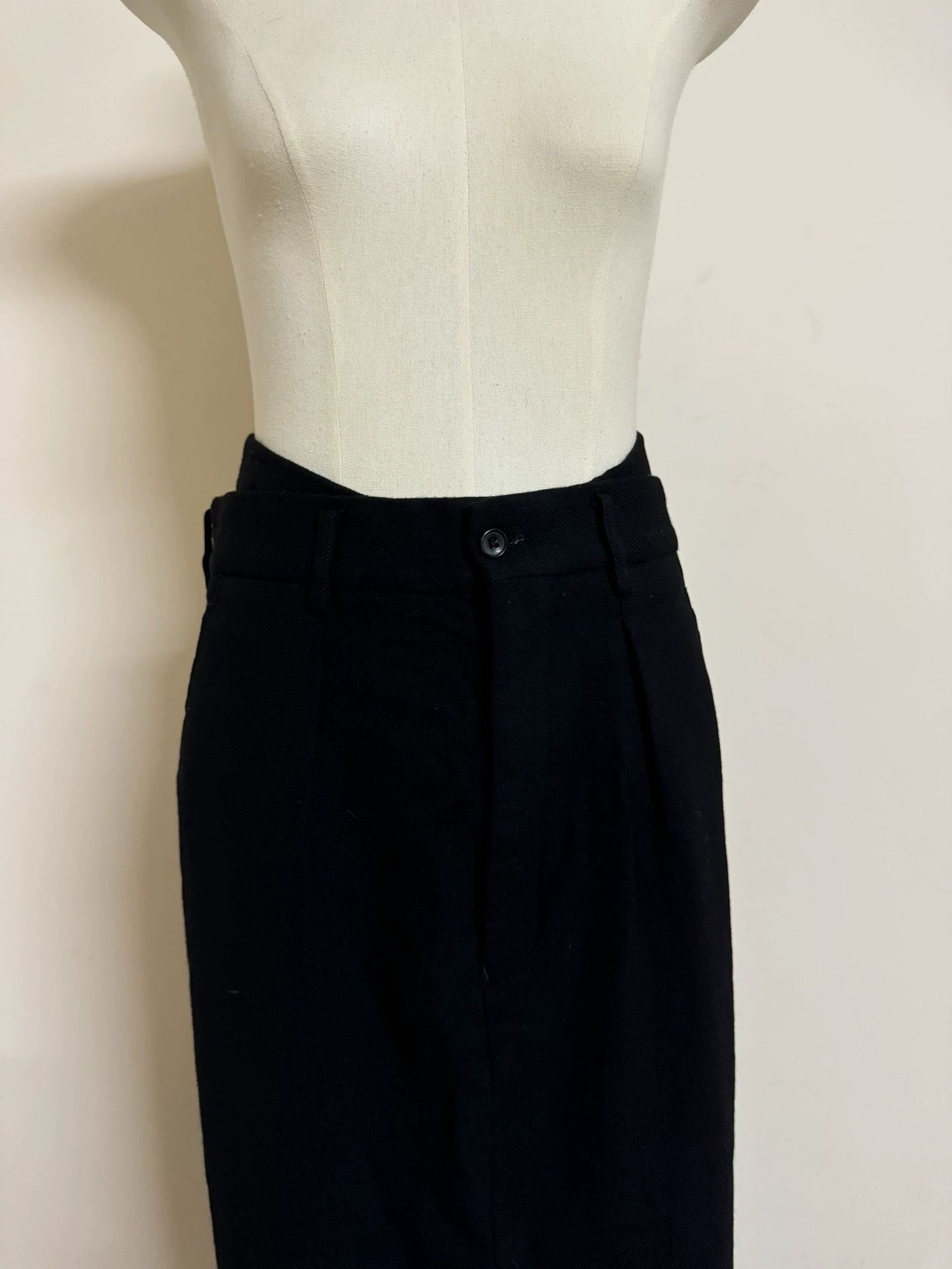 Comme des Garcons Comme des Garçons CDG Double Waist Wool Skirt 4 Size 27" / US 4 / IT 40 - 3 Thumbnail