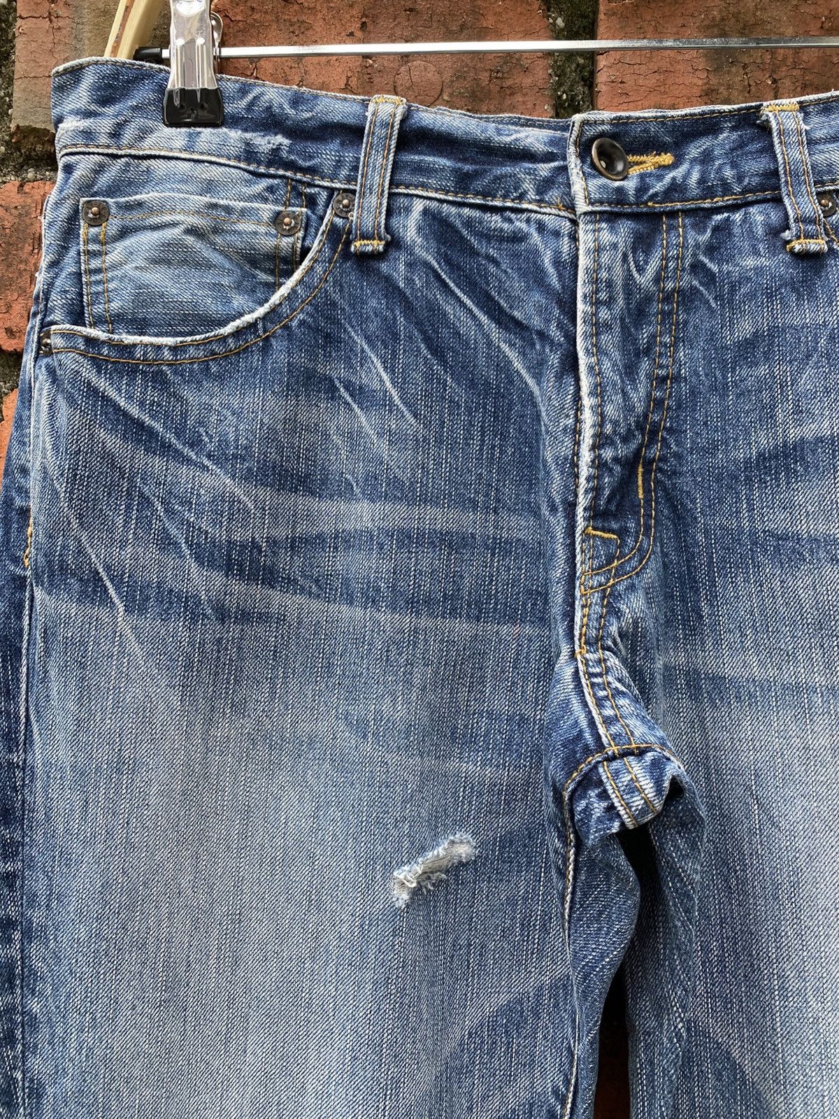 Blue Blue Japan × If Six Was Nine × Tornado Mart W33x33.5 blue way flare boot cut denime japanese brand Size 33" - 6 Thumbnail