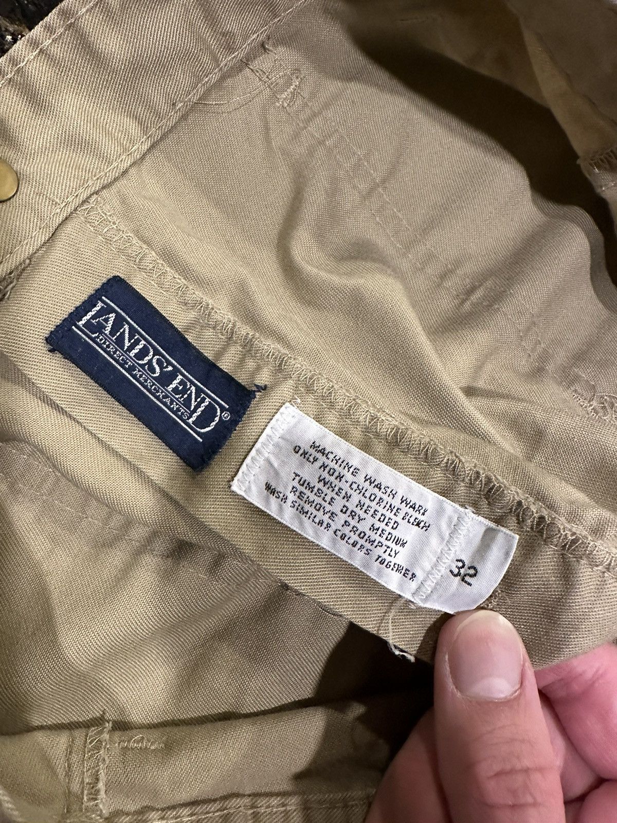Lands' End × Vintage Vintage Land’s End Cargo Tan Painter’s Shorts Size US 32 / EU 48 - 7 Thumbnail