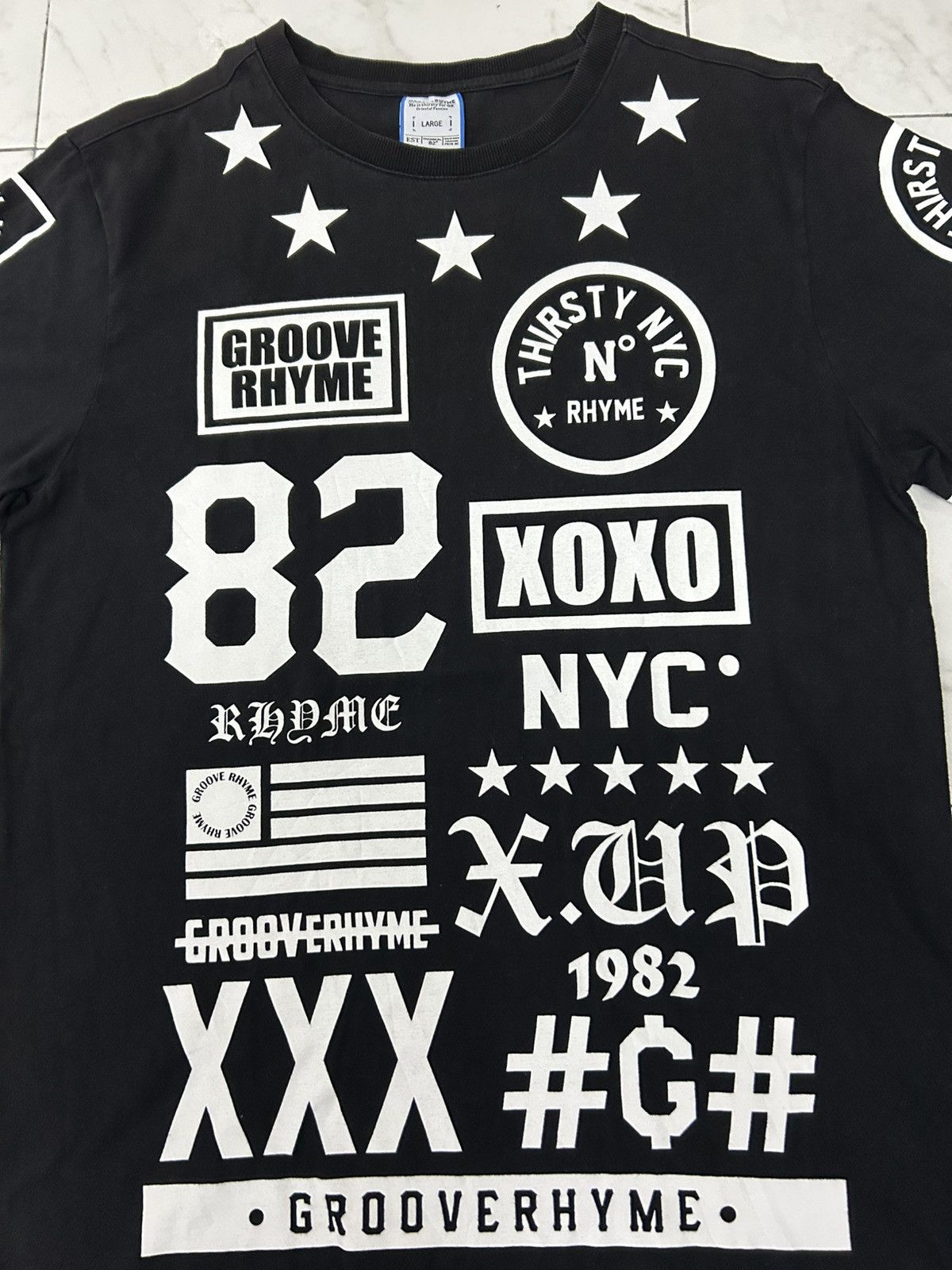 Japanese Brand GROOVE RHYME REFRAME CHROME HEARTS DESIGN TEE Size US M / EU 48-50 / 2 - 2 Thumbnail