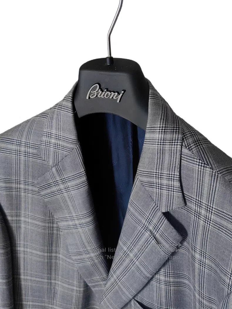 Brioni Brioni Checkered cashmere and silk single-breasted suit Size US L / EU 52-54 / 3 - 2 Thumbnail