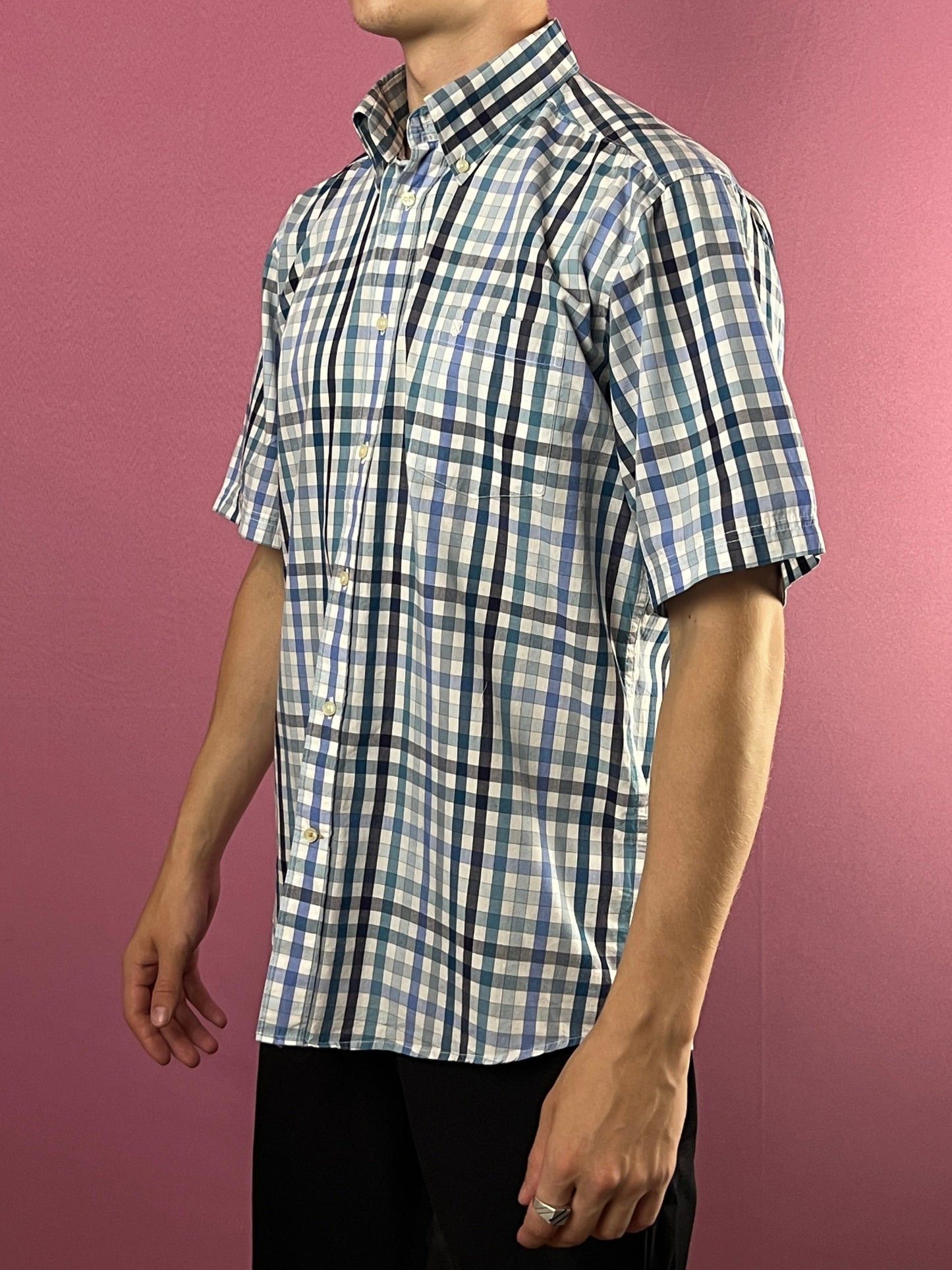 Barbour × Vintage Barbour Vintage Men's Plaid Short Sleeve Shirt - S Size US S / EU 44-46 / 1 - 1 Thumbnail