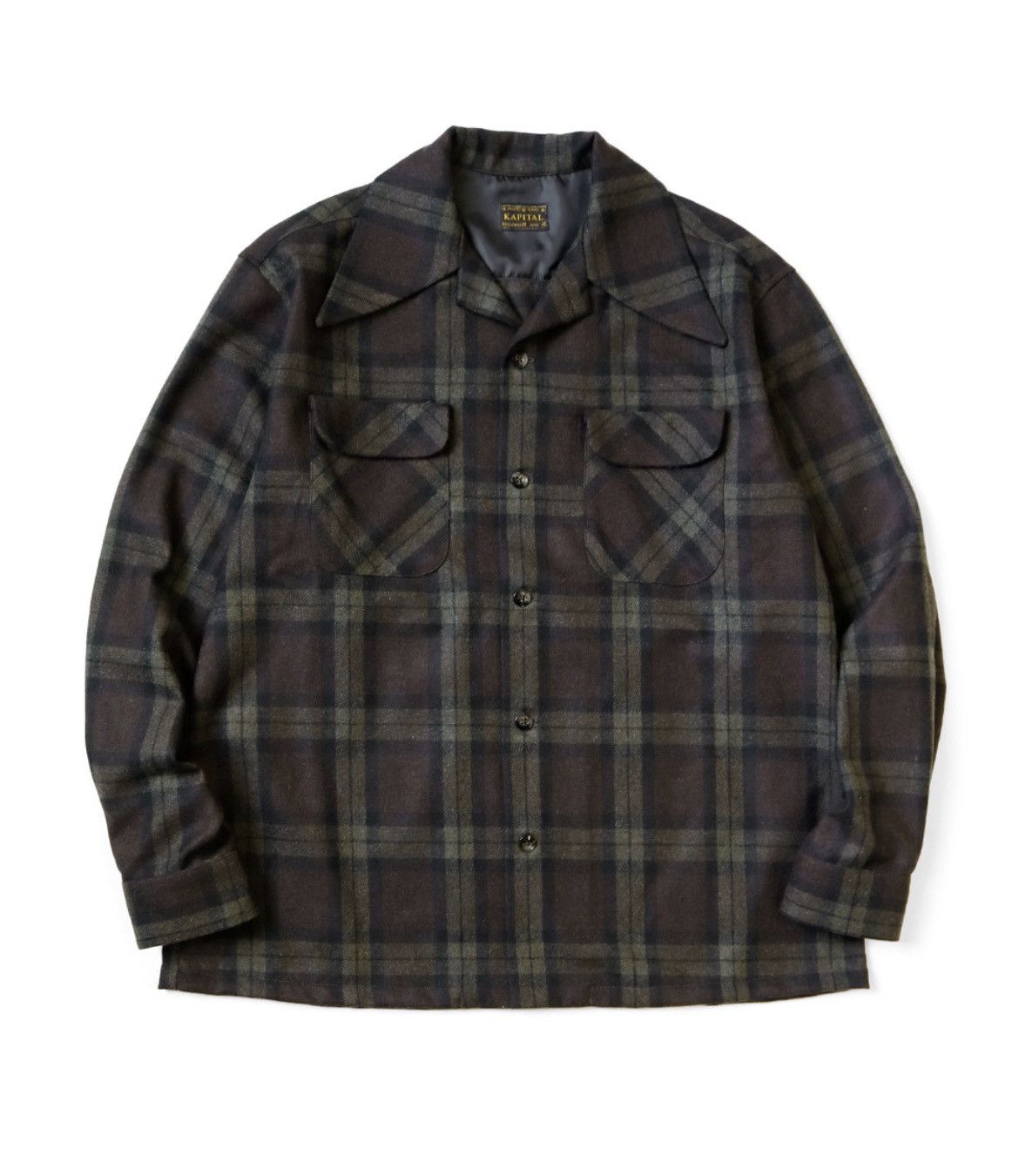 Kapital CAMP jacquard flannel wrangle collar board shirt size 2 Size US M / EU 48-50 / 2 - 1 Preview