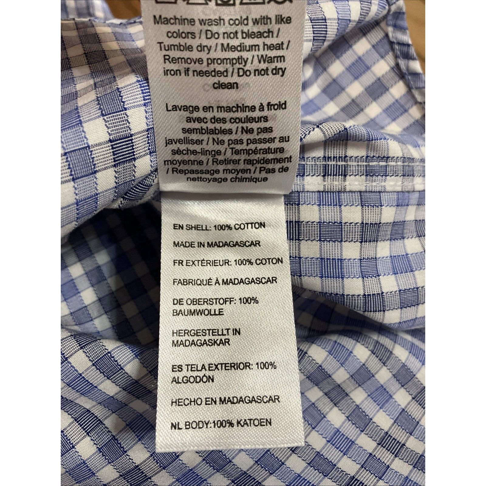UNTUCKit UNTUCKit Shirt Mens Medium REGULAR Fit Wrinkle Free Button Size US M / EU 48-50 / 2 - 17 Thumbnail