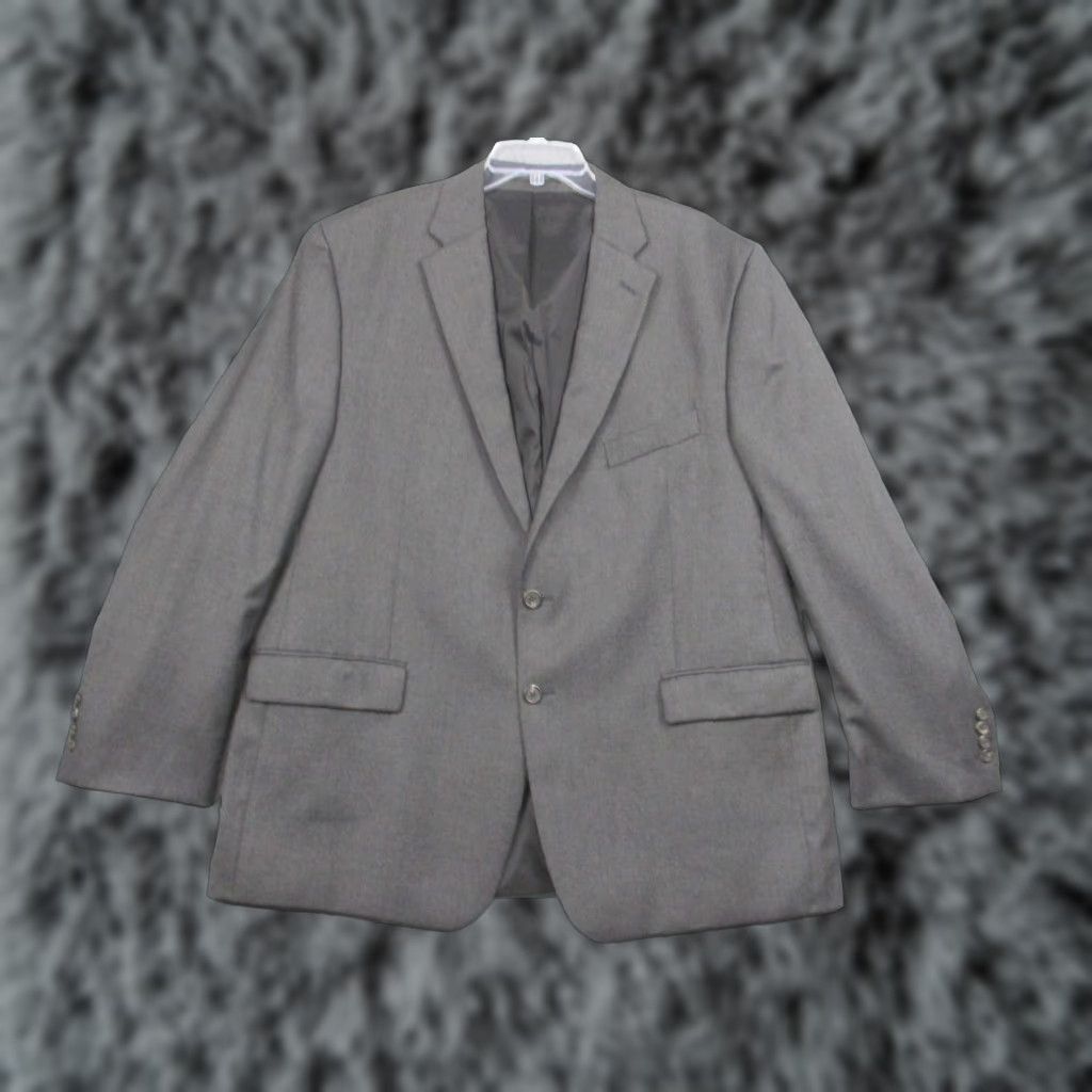 Ralph Lauren Lauren Ralph Lauren Blazer Mens 48R Gray Wool Sport Coat Suit Jacket Classic Fit Size 48R - 1 Thumbnail