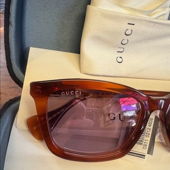 Gucci Gucci Women's Sunglasses in Orange and Pink Size ONE SIZE - 8 Thumbnail