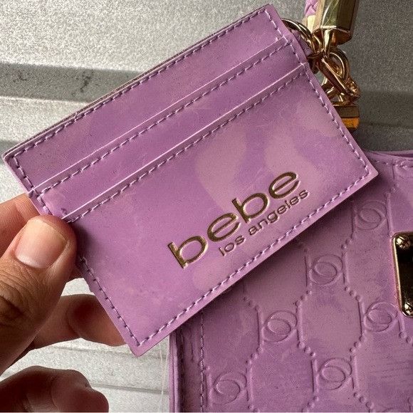 Bebe NWT Bebe Glossy Purple Satchel Bag Size ONE SIZE - 2 Thumbnail