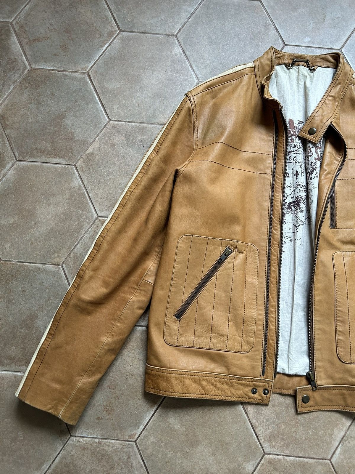 If Six Was Nine Vintage Japan Leather Jacket True Vintage Look Size US M / EU 48-50 / 2 - 3 Thumbnail