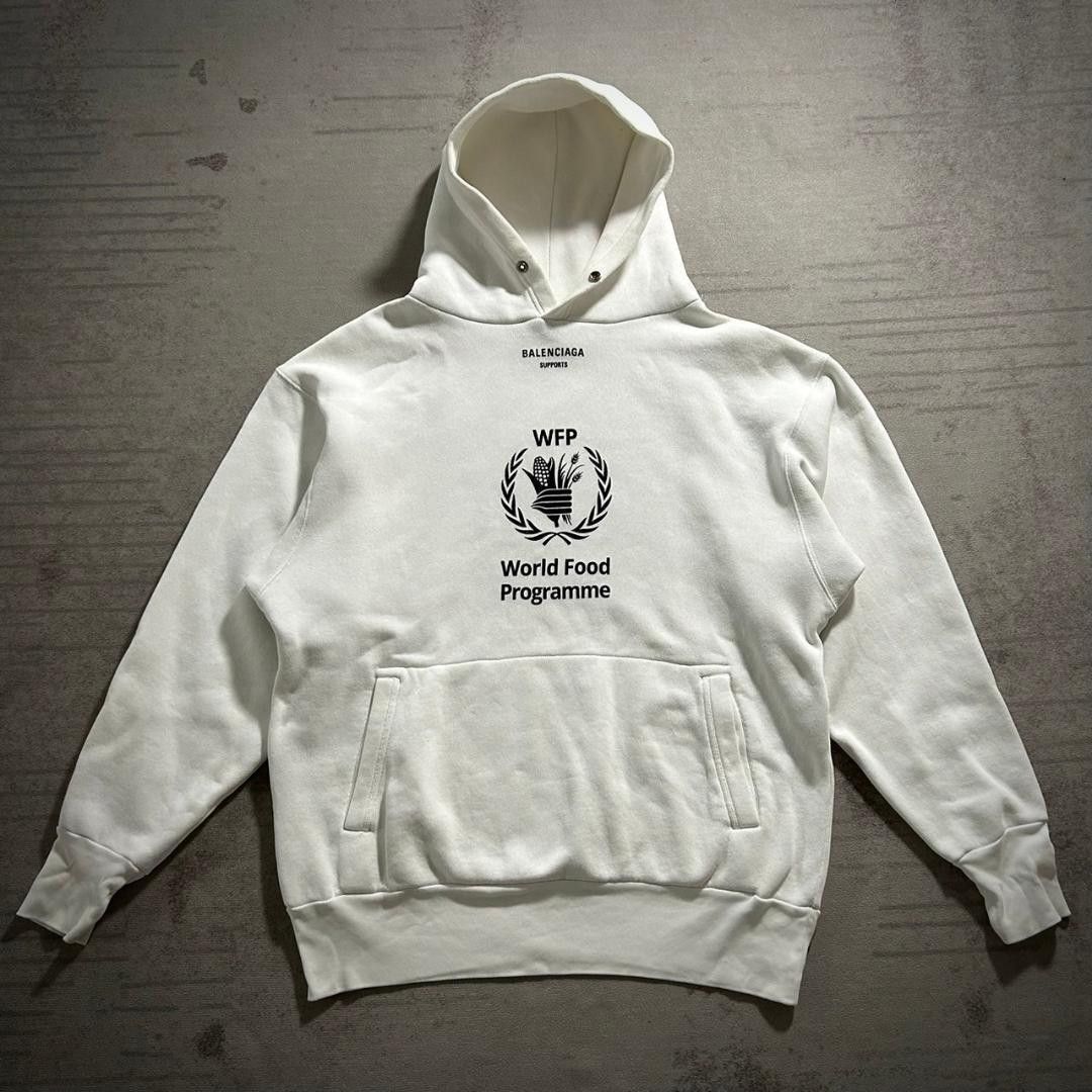 Balenciaga BALENCIAGA WFP 18AW White Hoodie - Size M | Grailed