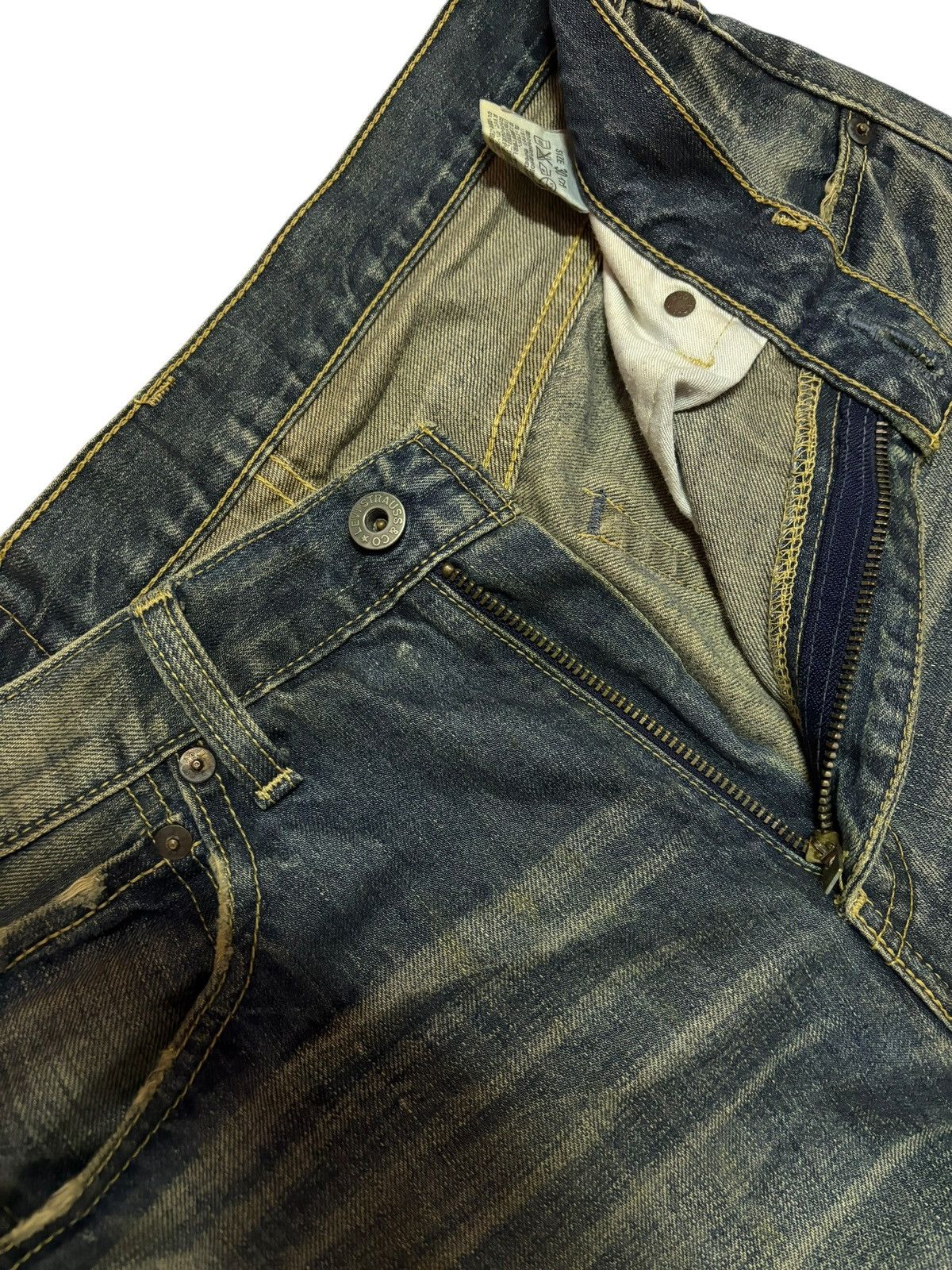 Levi's Y2k Vintage Levi’s 503 Mud Washed Distressed Jeans Size US 30 / EU 46 - 4 Thumbnail
