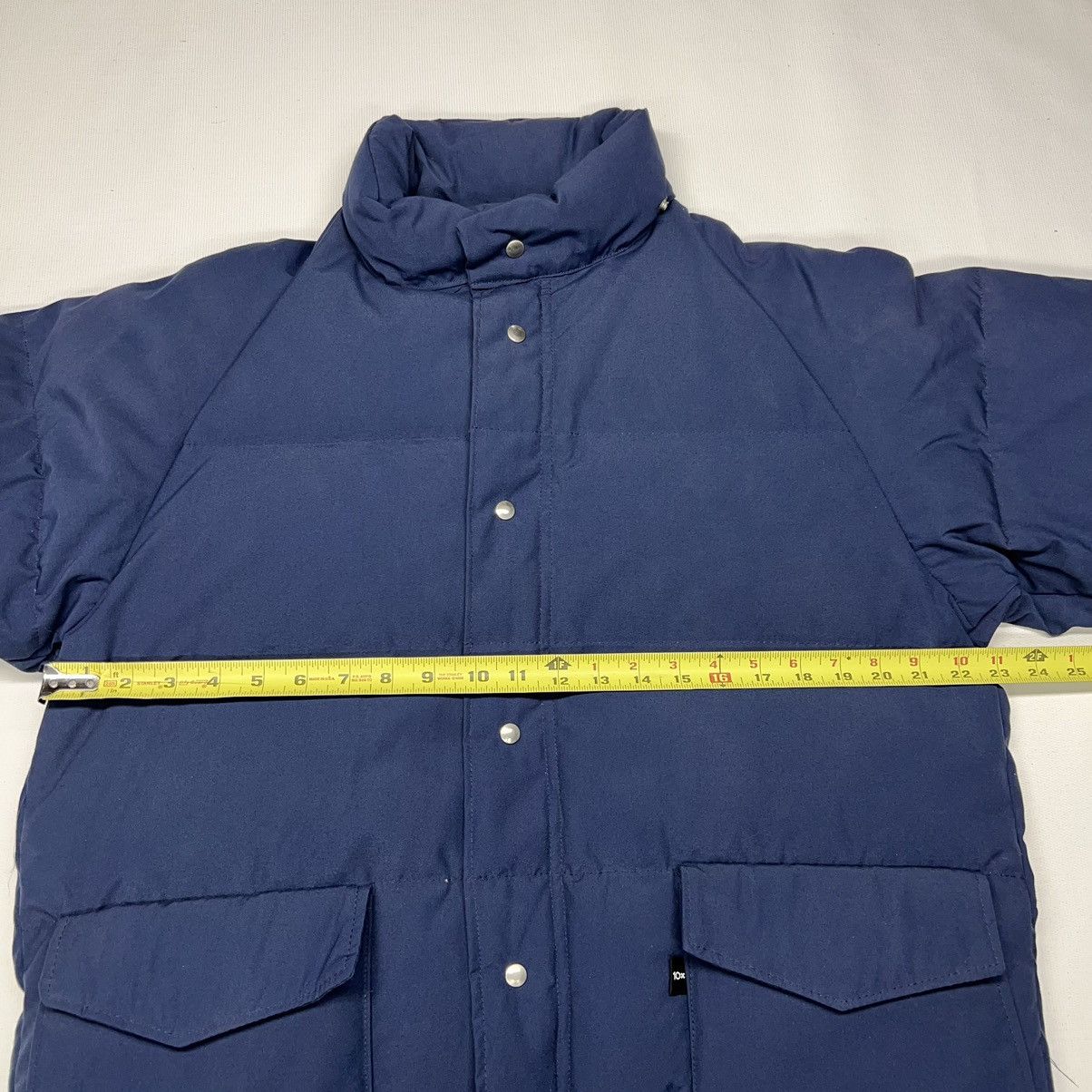 Vintage VTG 10X Down Jacket Blue Puffer Coat Zip Pocket Work Retro Size US XL / EU 56 / 4 - 23 Thumbnail