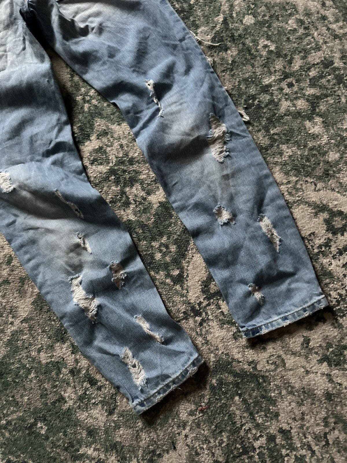 Dolce & Gabbana VINTAGE DOLCE&GABANA DISTRESSED WOMANS DENIM JEANS 26 RARE Size 26" / US 2 / IT 38 - 4 Thumbnail