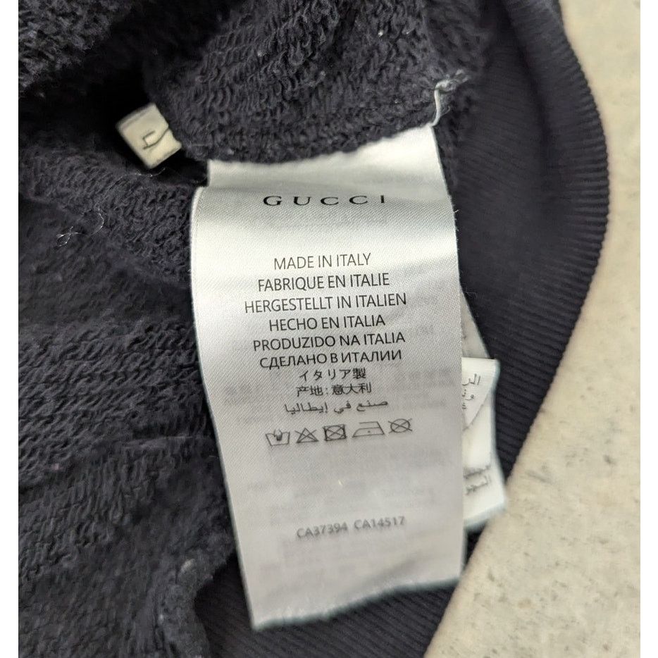Gucci × Supreme Gucci Embroidered 3D Teddy Bear black hoodie Size L / US 10 / IT 46 - 12 Thumbnail