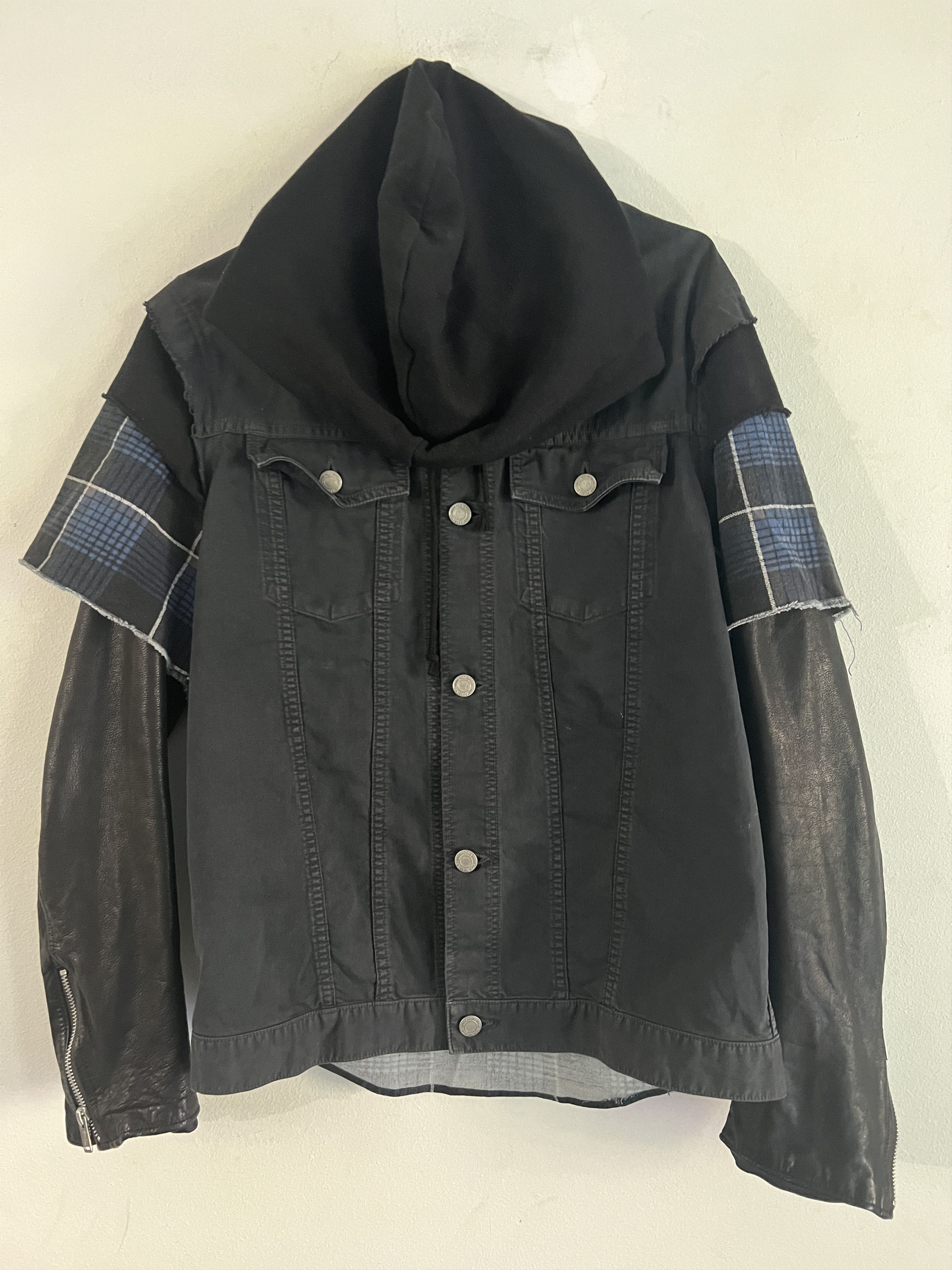 Undercover SS12 Hybrid Denim Leather Jacket Size US L / EU 52-54 / 3 - 2 Thumbnail
