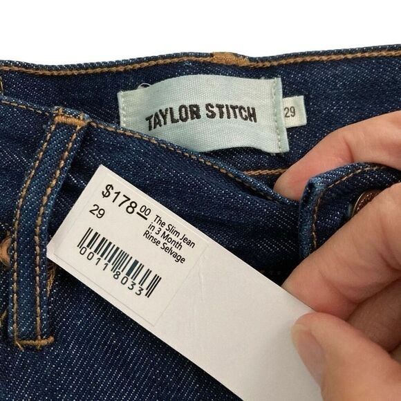 Taylor Stitch Taylor Stitch The Slim Jean In 3 Month Rinse Selvege Mens 29 Size US 29 - 9 Thumbnail
