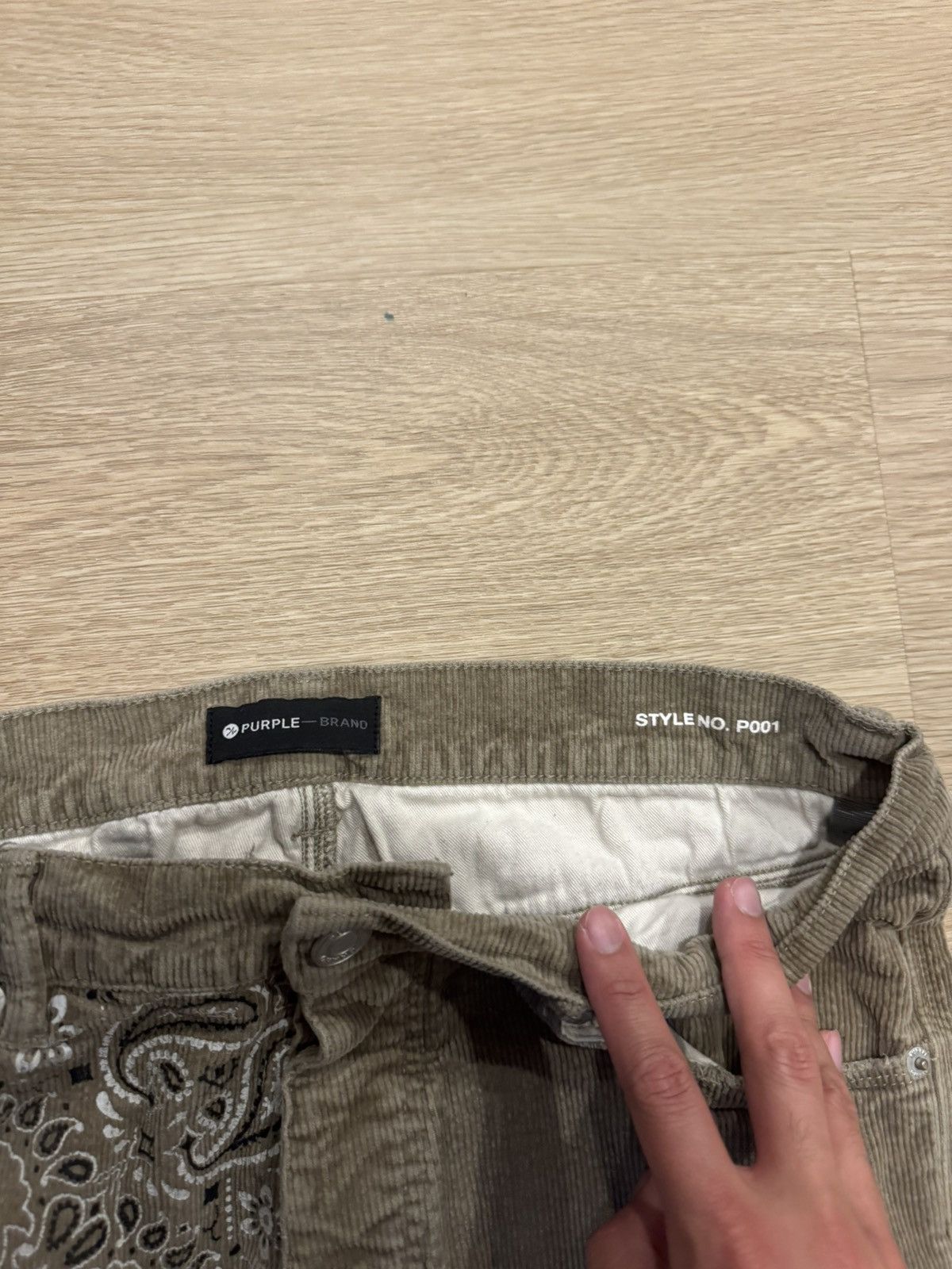 Purple Brand Purple Corduroy p001 Size US 33 - 3 Thumbnail