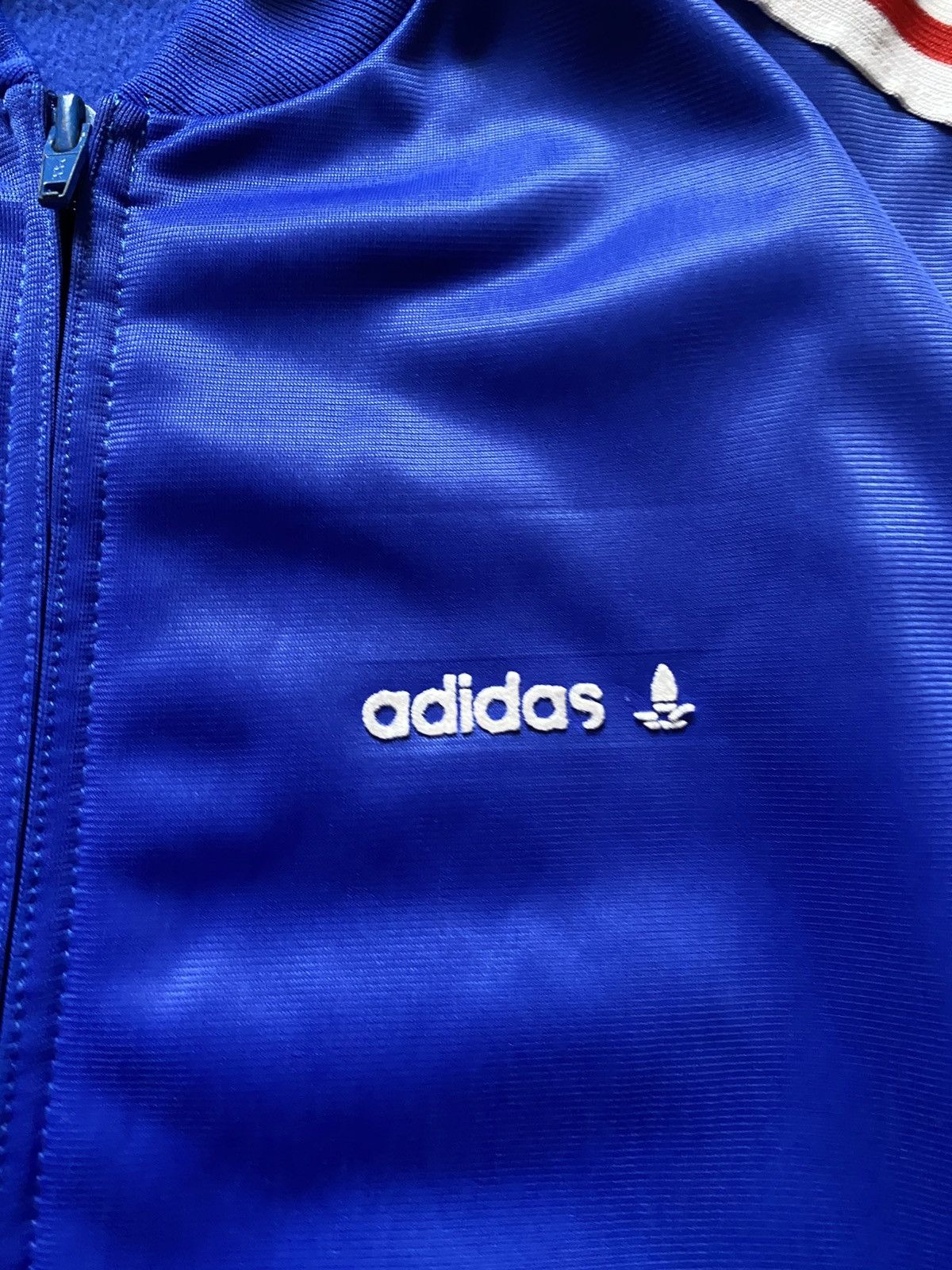 Adidas Vintage Retro Adidas Ventex France 80’s track jacket soccer Size US M / EU 48-50 / 2 - 7 Thumbnail