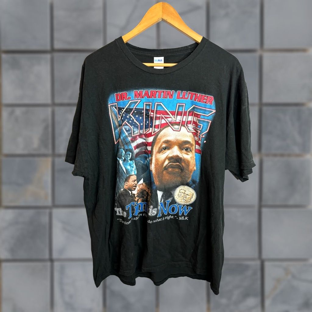 Vintage Suna Black History Culture Crew Tee T-shirt 2XL Black Mens Graphic 90s Skull Obama MLK Vintage No 277 Size US XXL / EU 58 / 5 - 1 Thumbnail