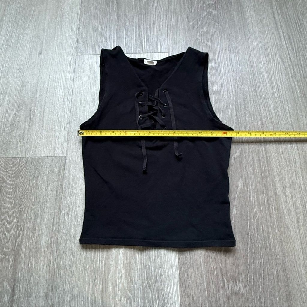Garage Garage Black Tie Front Muscle Tee Size XS / US 0-2 / IT 36-38 - 2 Thumbnail