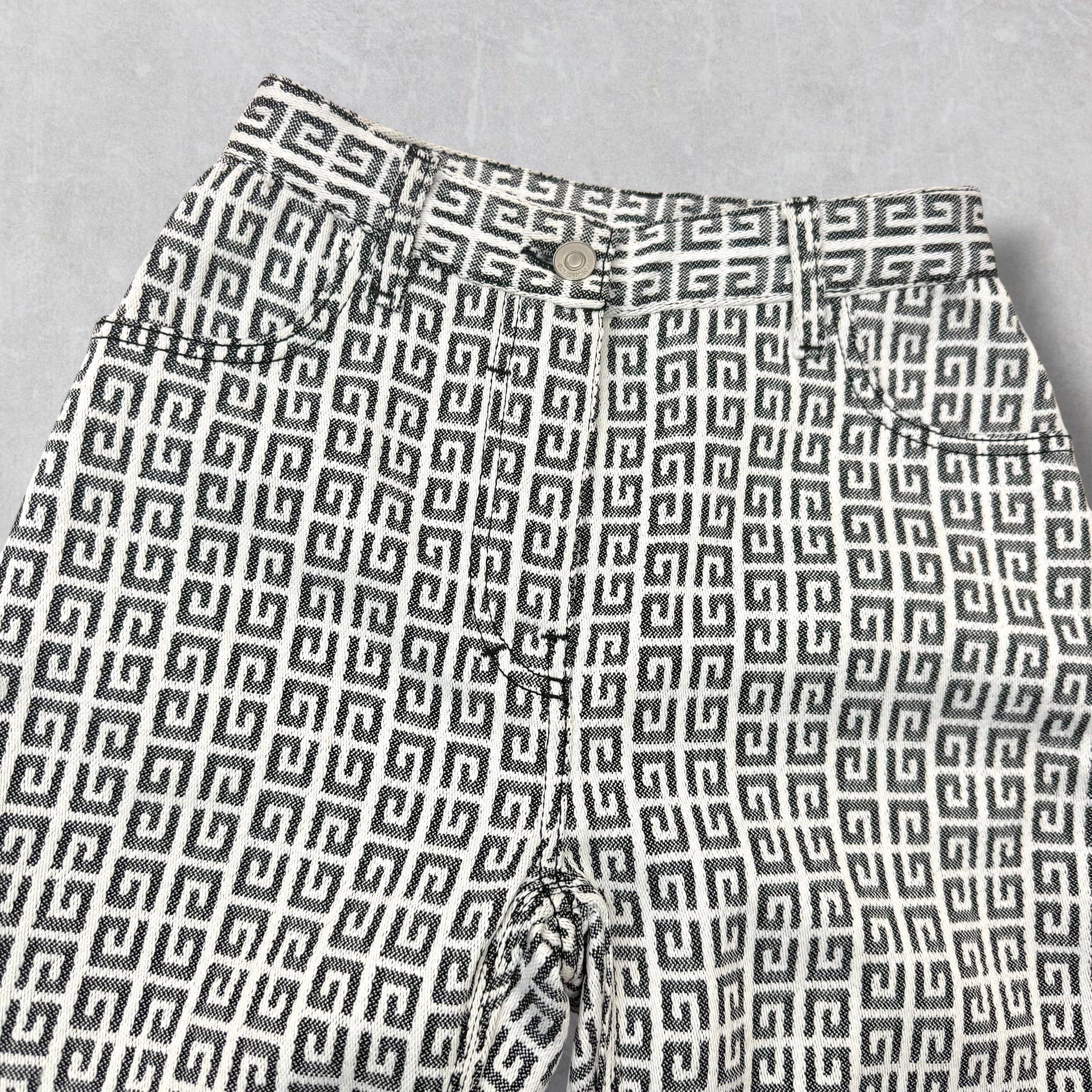 Givenchy Givenchy 4G Jacquard Denim Effect Pants 2 (26) Size US 26 / EU 42 - 4 Thumbnail